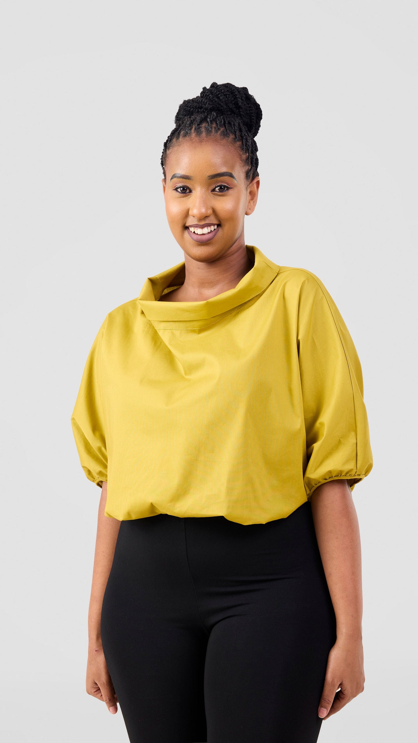 Vivo Lulu Drawstring Top - Olive