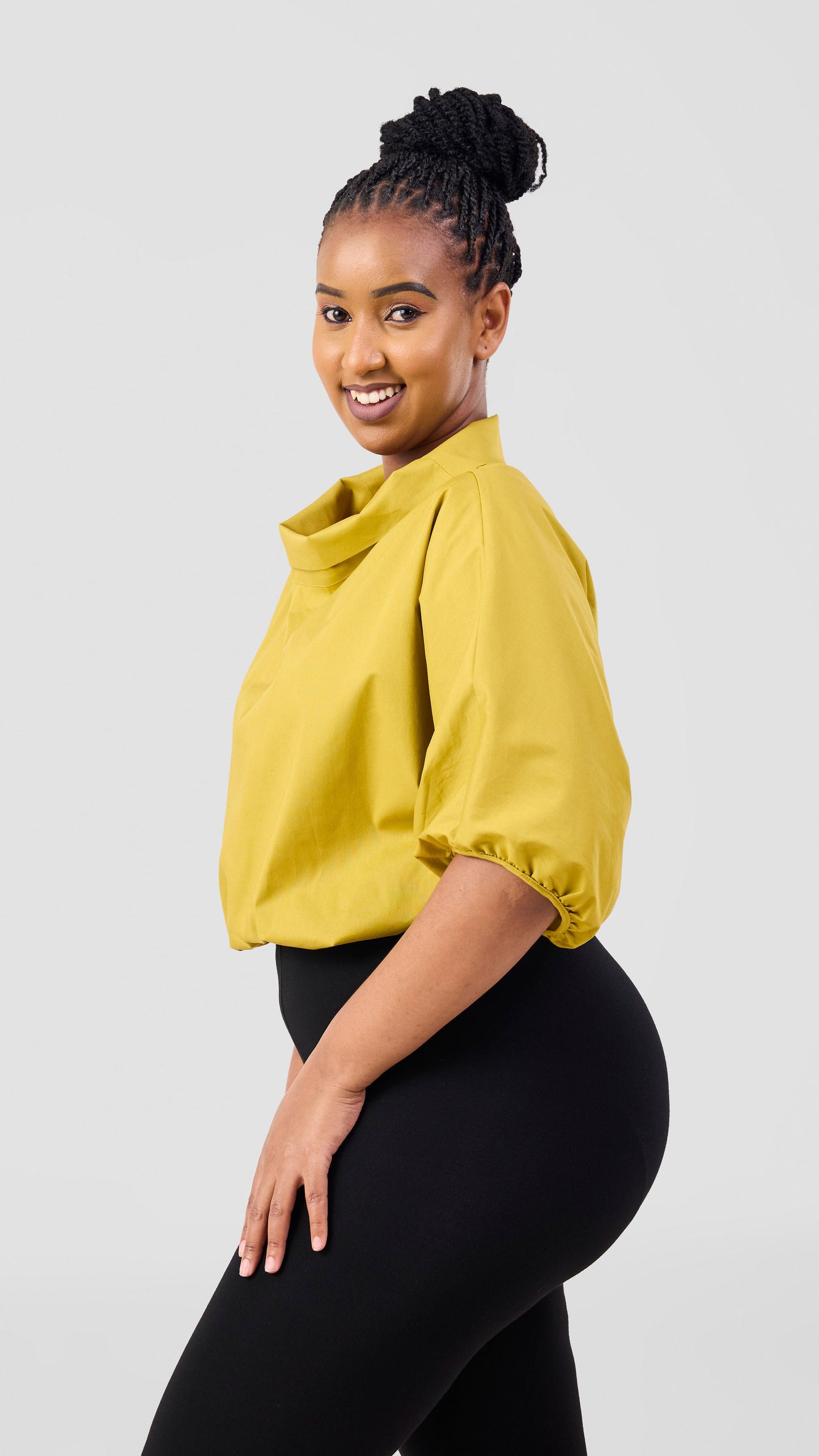 Vivo Lulu Drawstring Top - Olive