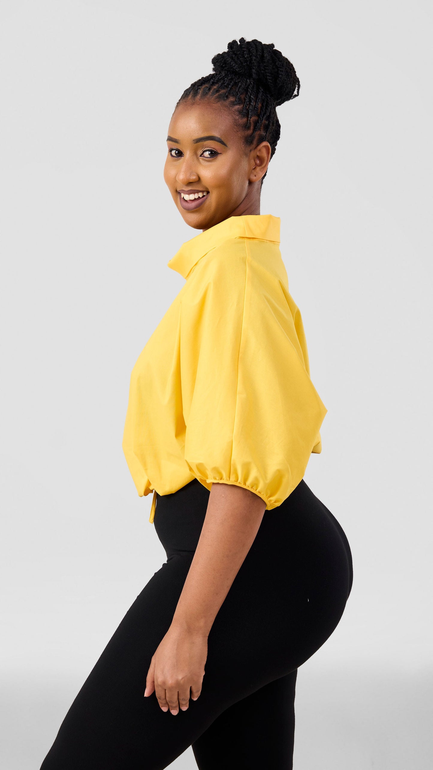 Vivo Lulu Drawstring Top - Yellow