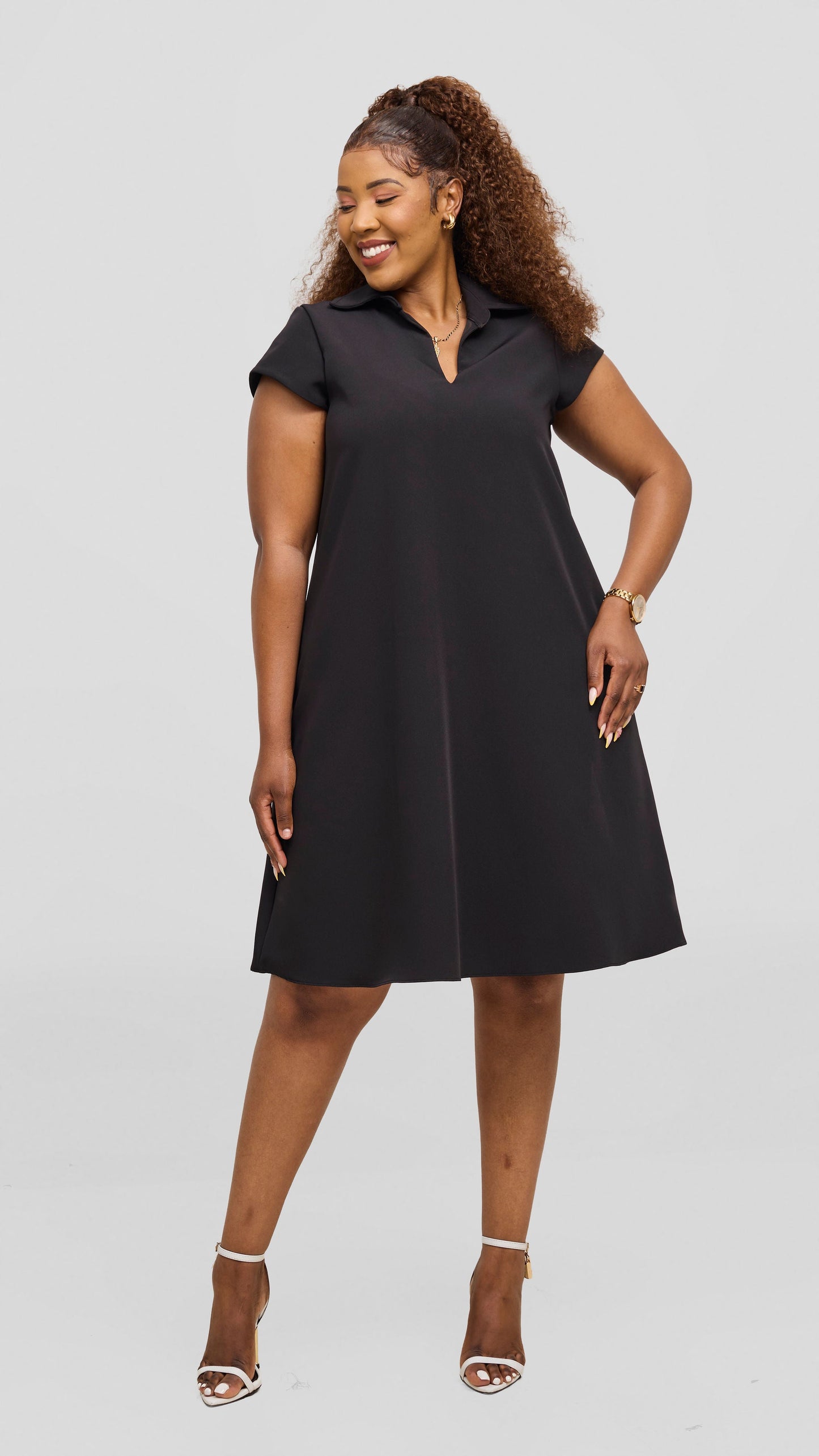 Vivo Mandla Tent Dress - Black