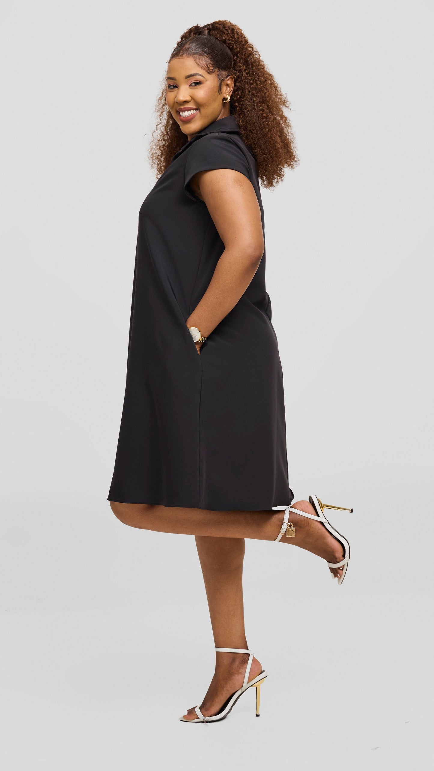 Vivo Mandla Tent Dress - Black