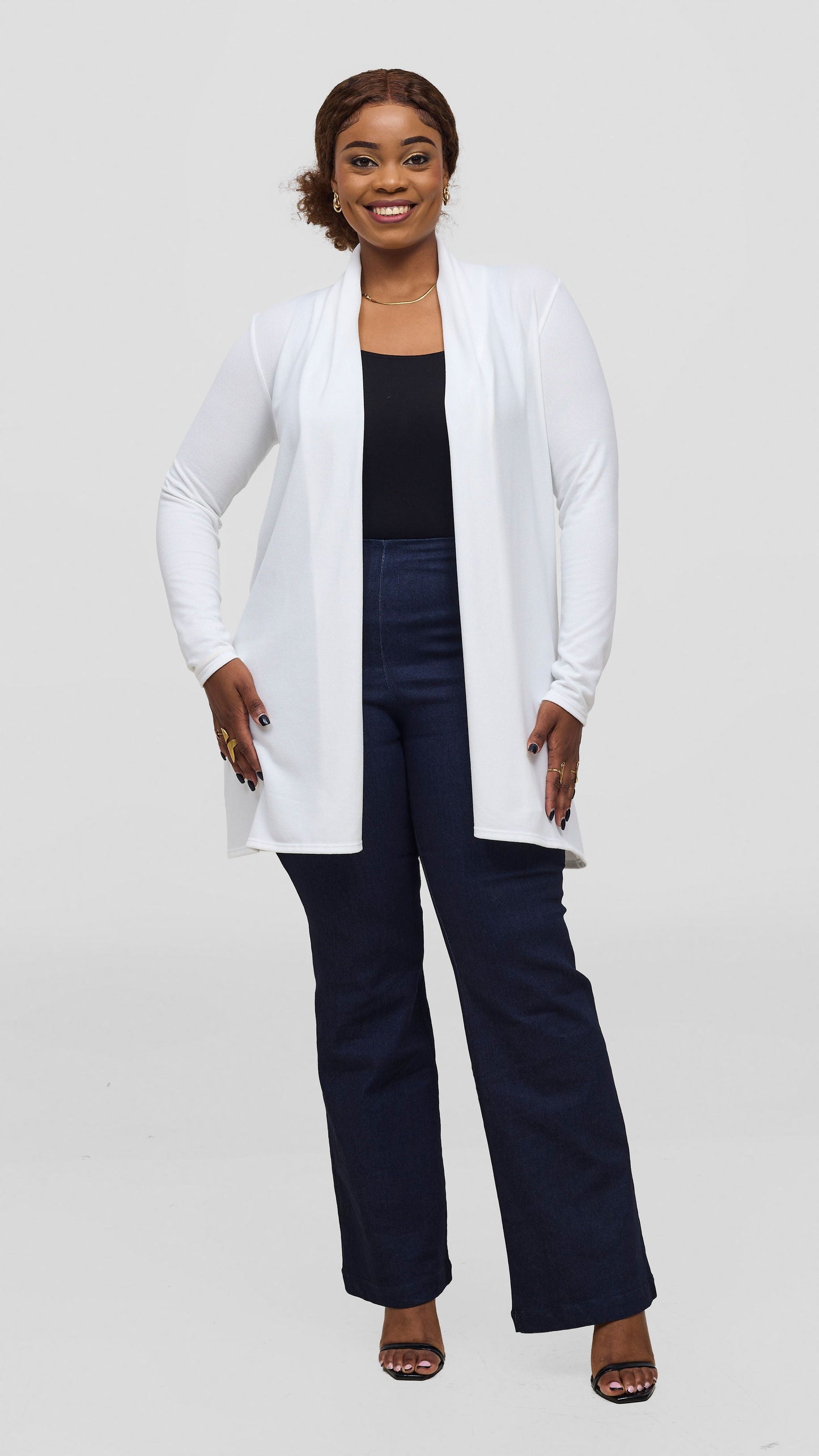 Vivo Basic May Sweater - White