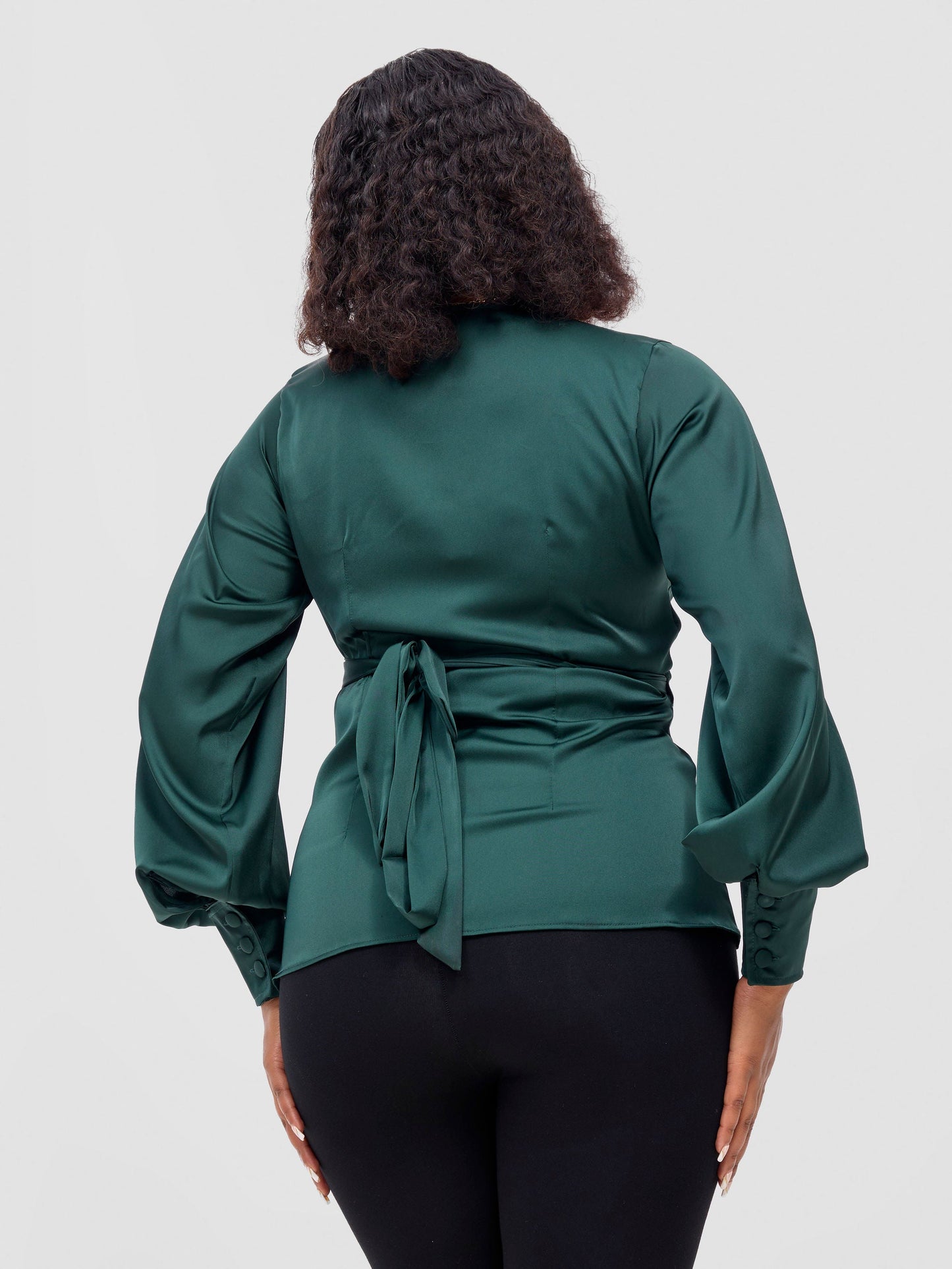 Vivo Merika Wrap Top -  Dark Green
