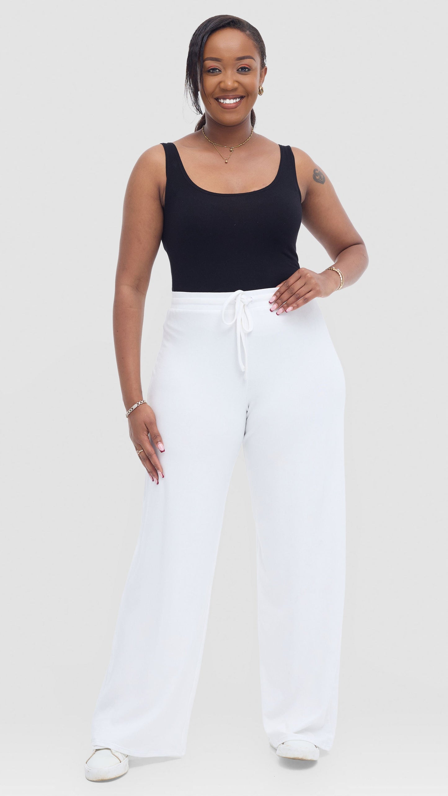 Safari Lounge Pants In Jersey - White