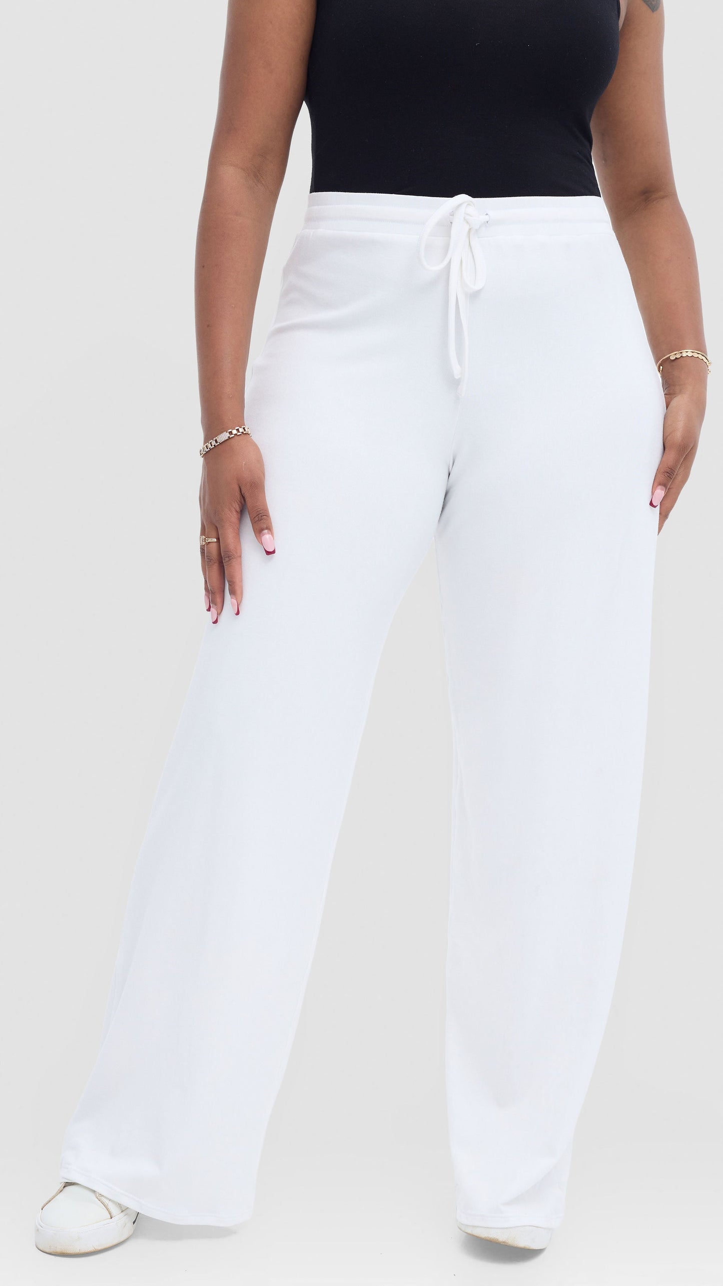 Safari Lounge Pants In Jersey - White