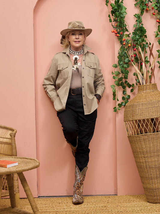 Safari Chui Heavy Shirt - Taupe