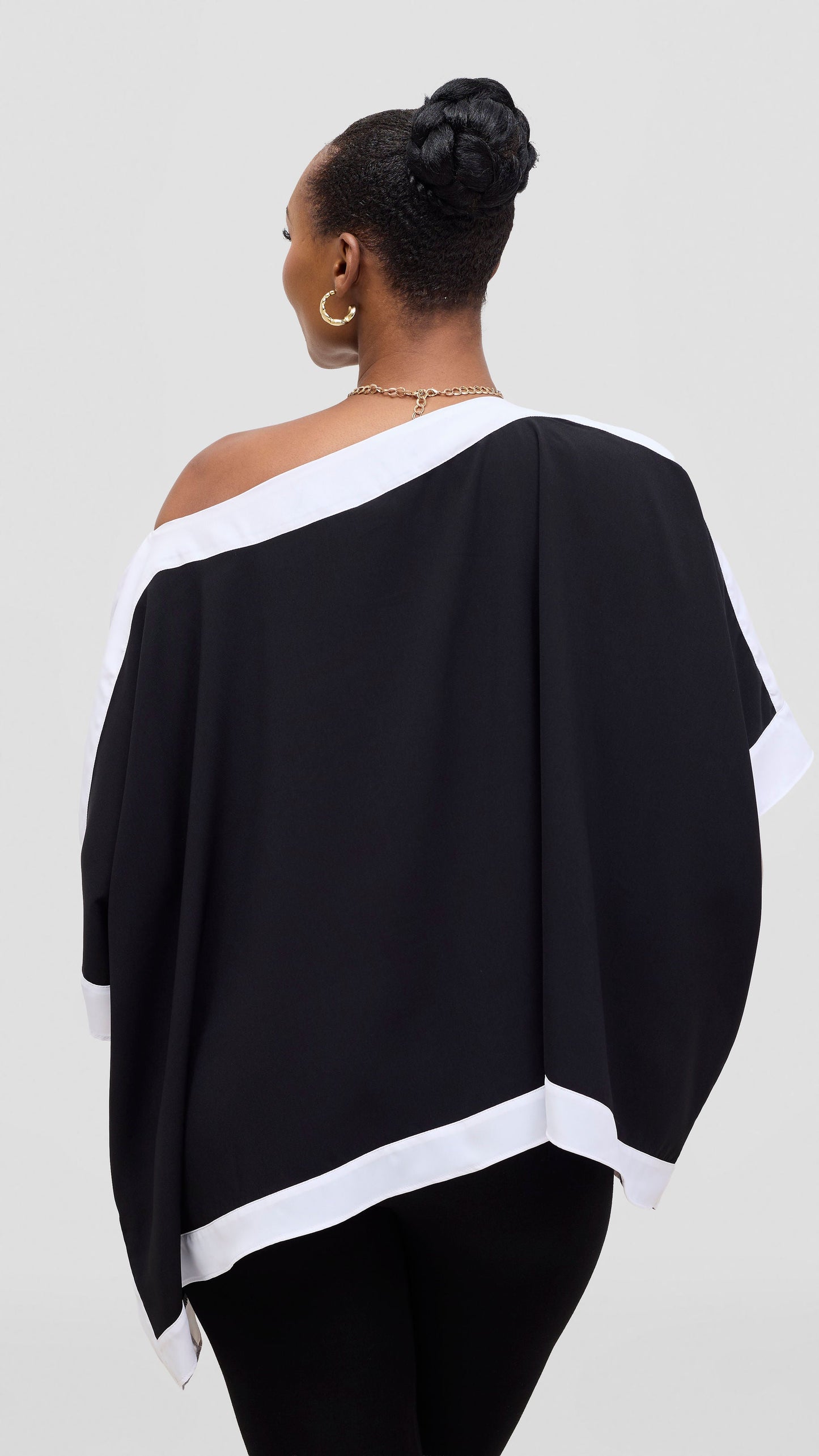 Vivo Liora Kaftan Top - Black