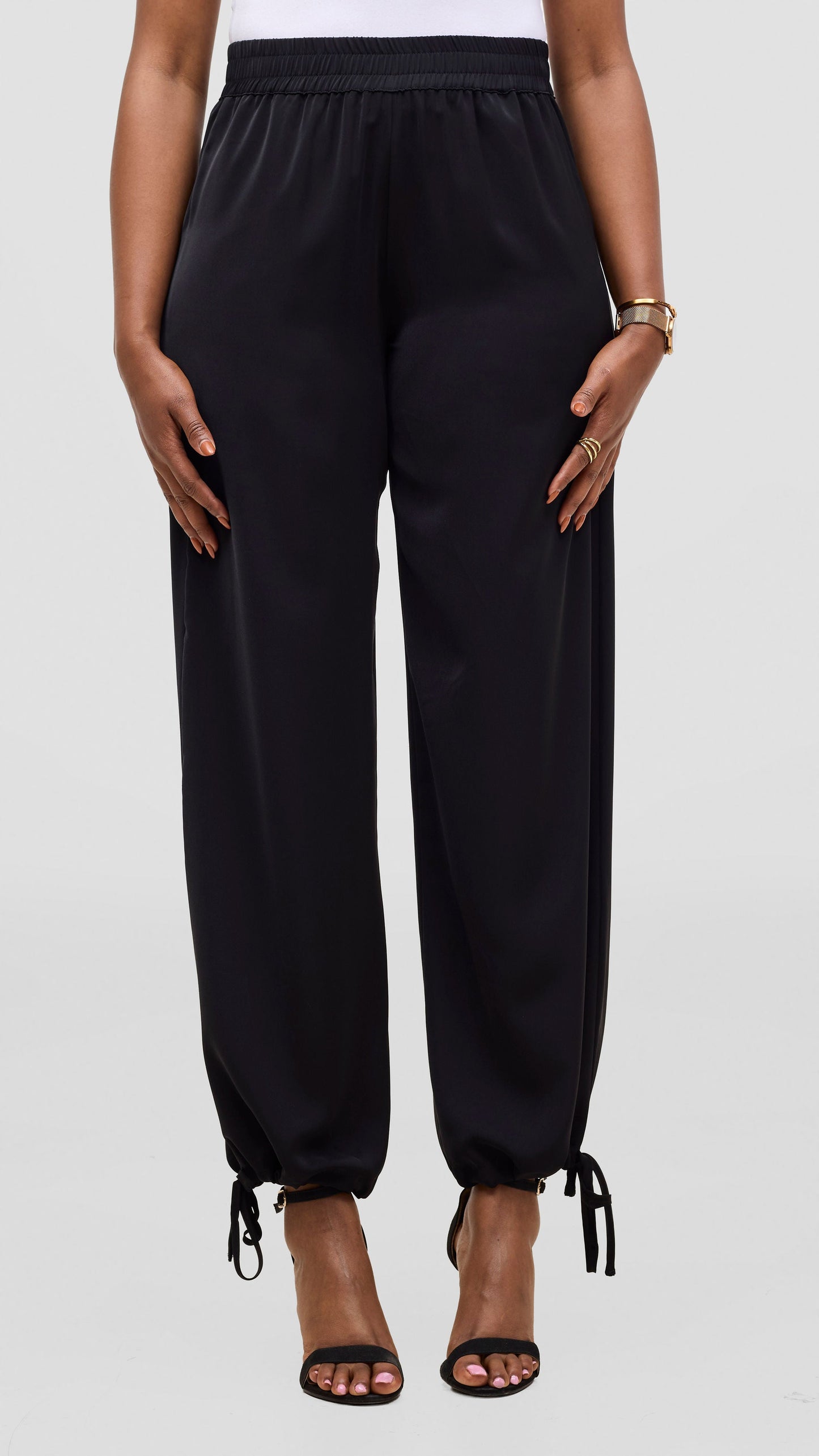 Vivo Liora Drawstring Pants - Black