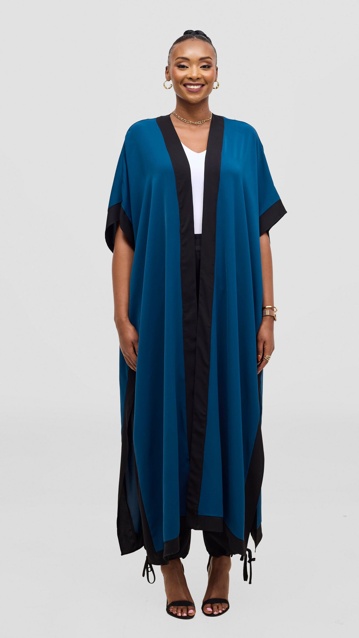 Vivo Liora Maxi Kimono - Teal