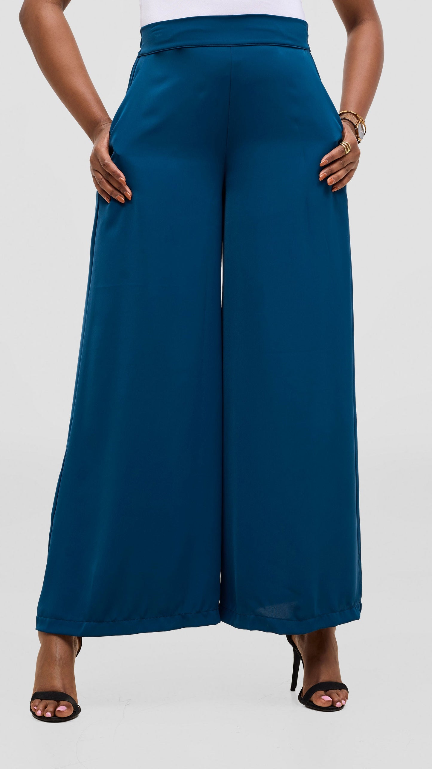 Vivo Liora Wide Leg Pants - Teal