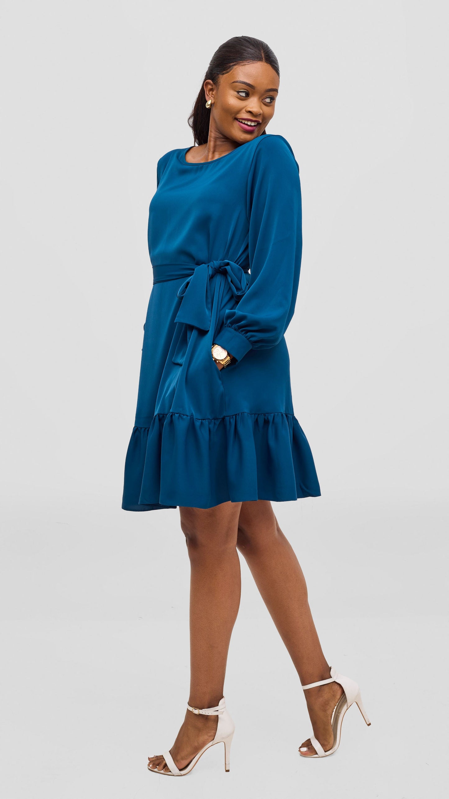 Vivo Serwa Tent Dress - Dark Teal