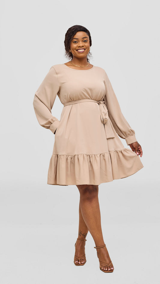 Vivo Serwa Tent Dress - Beige