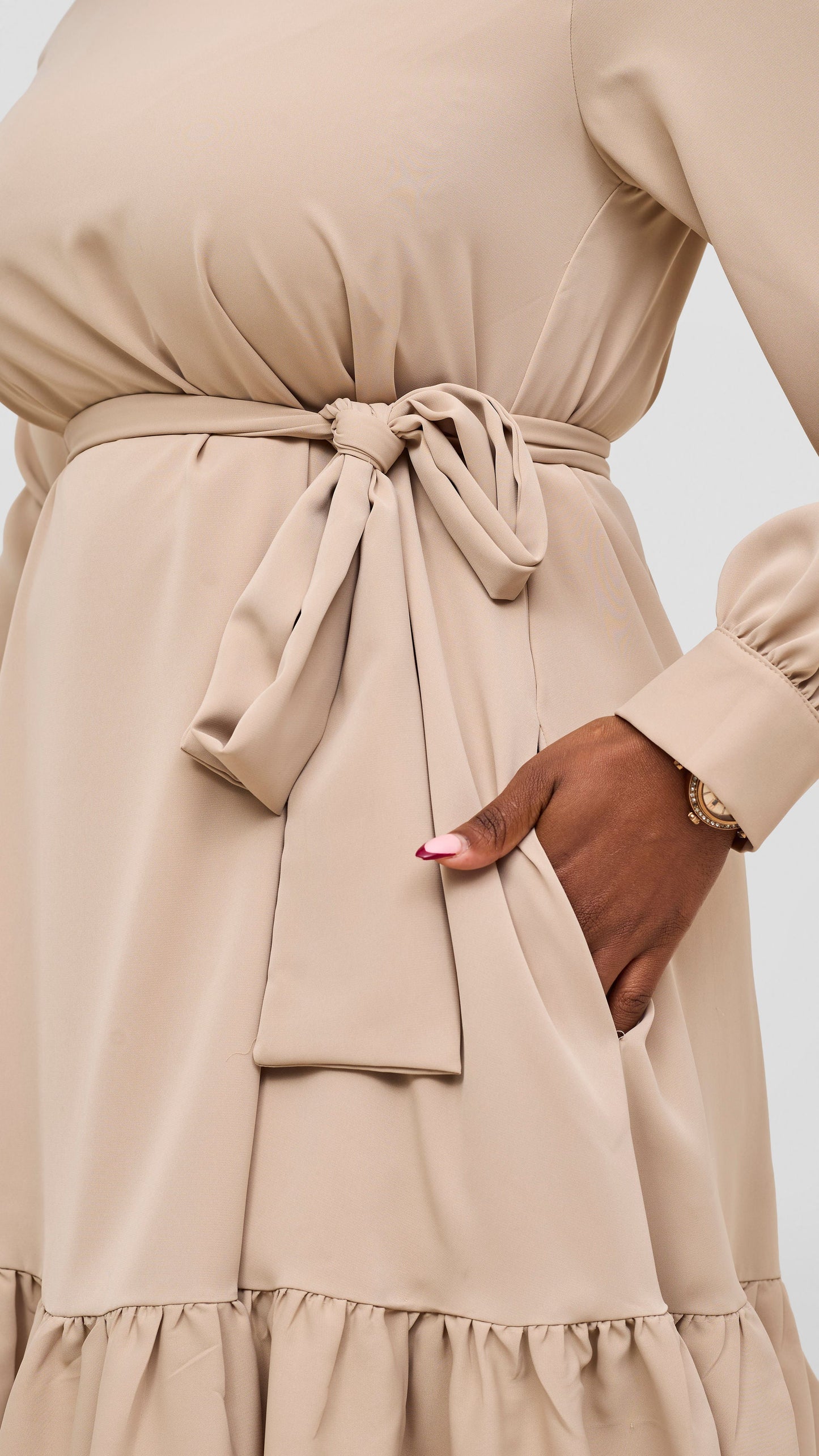 Vivo Serwa Tent Dress - Beige