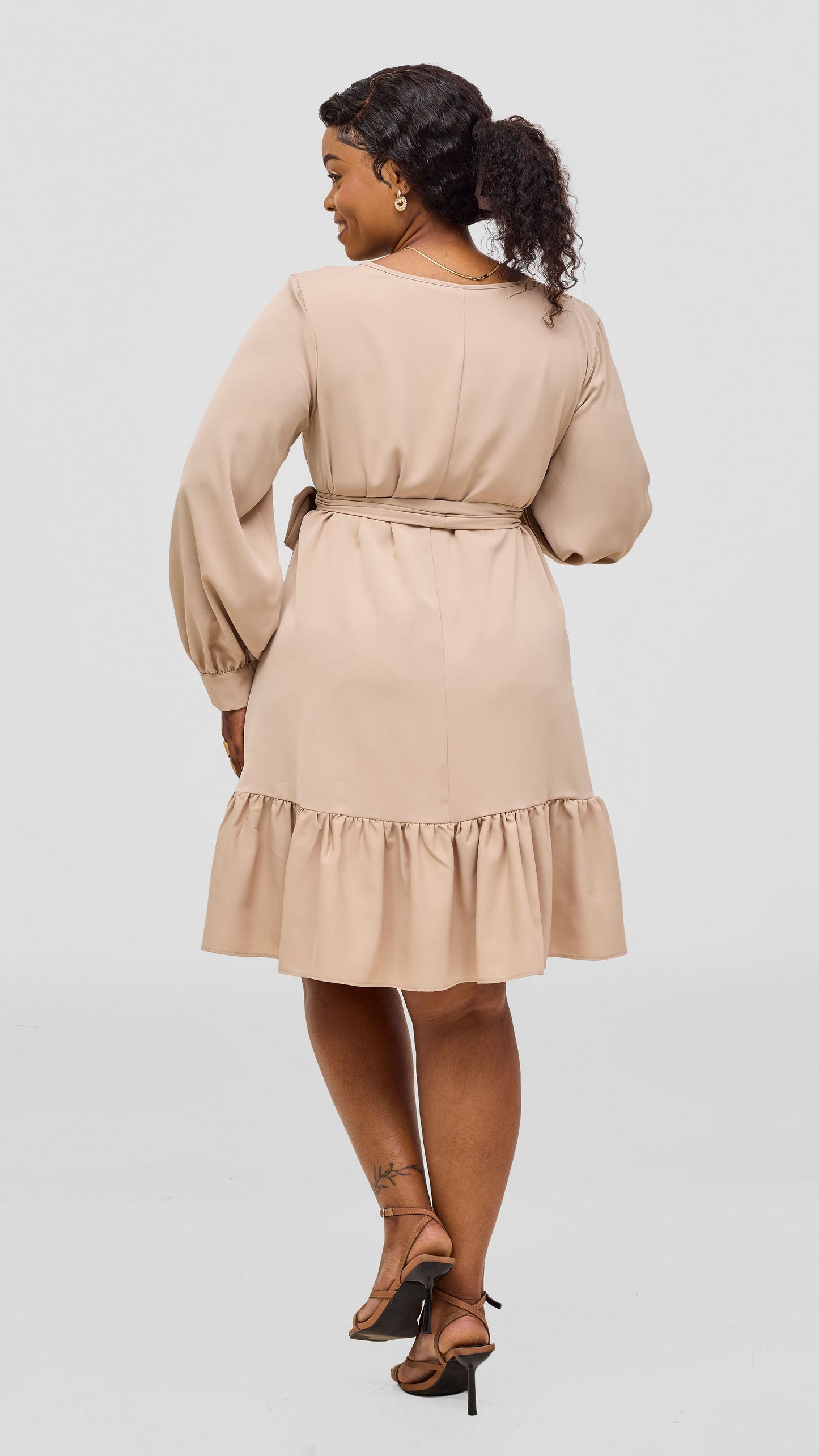 Vivo Serwa Tent Dress - Beige