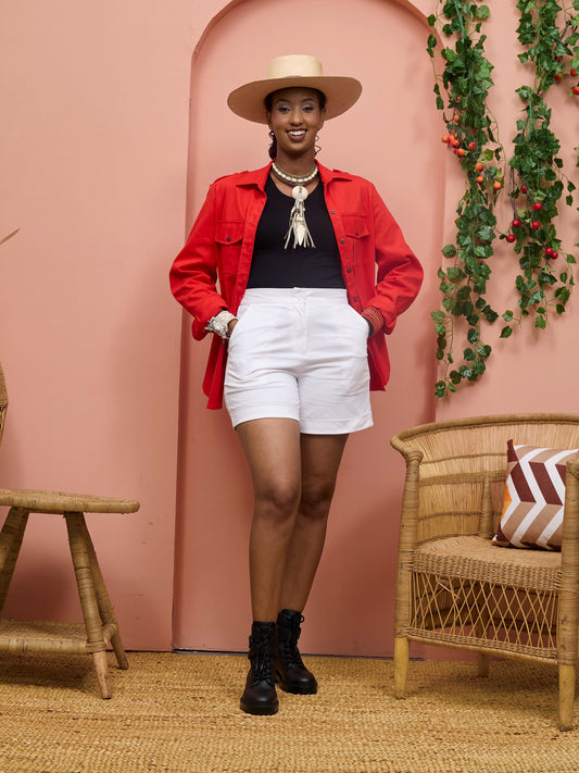 Safari Chui Heavy Shirt - Red