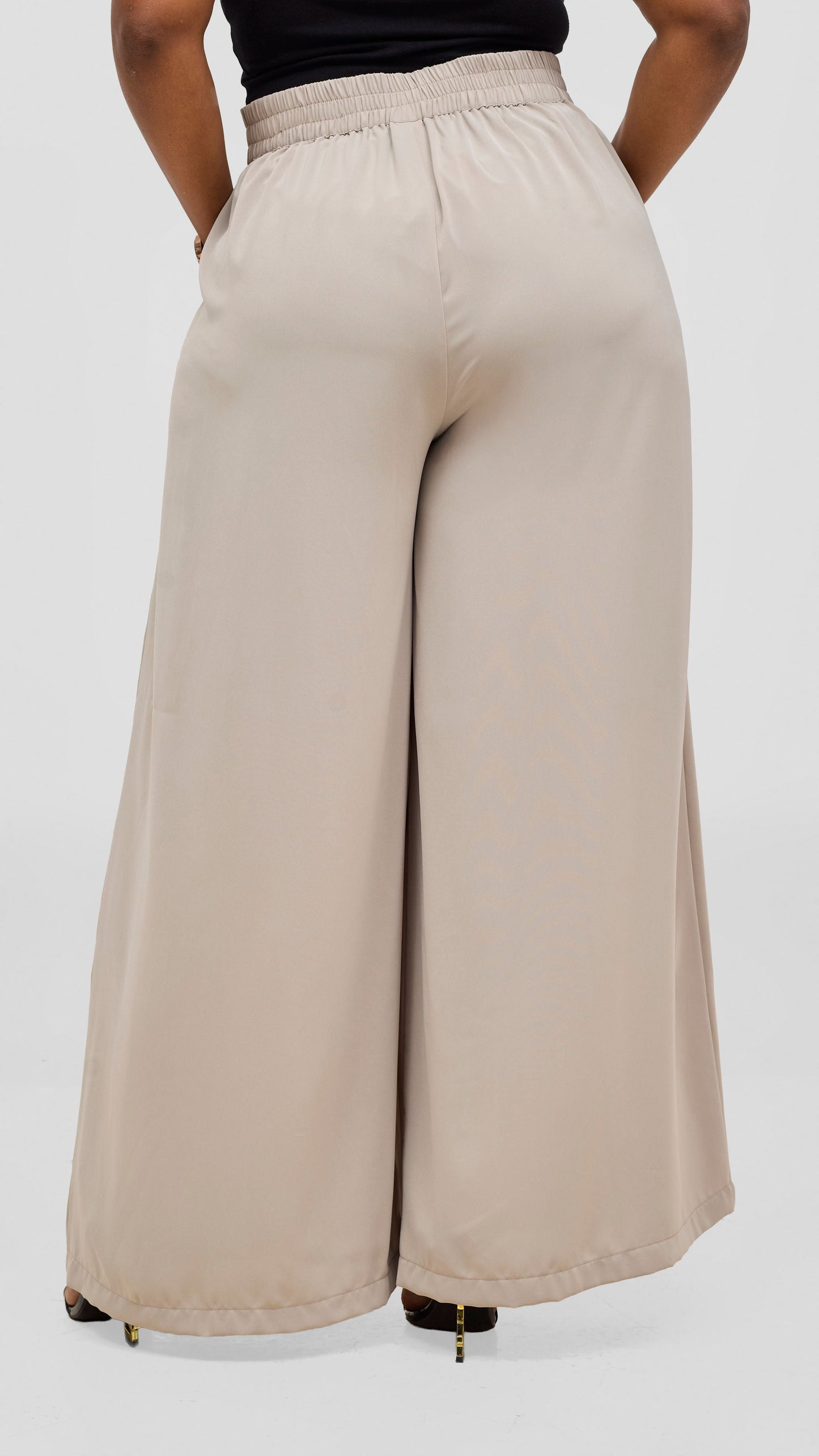 Vivo Talia Wide Leg Pants - Light Grey