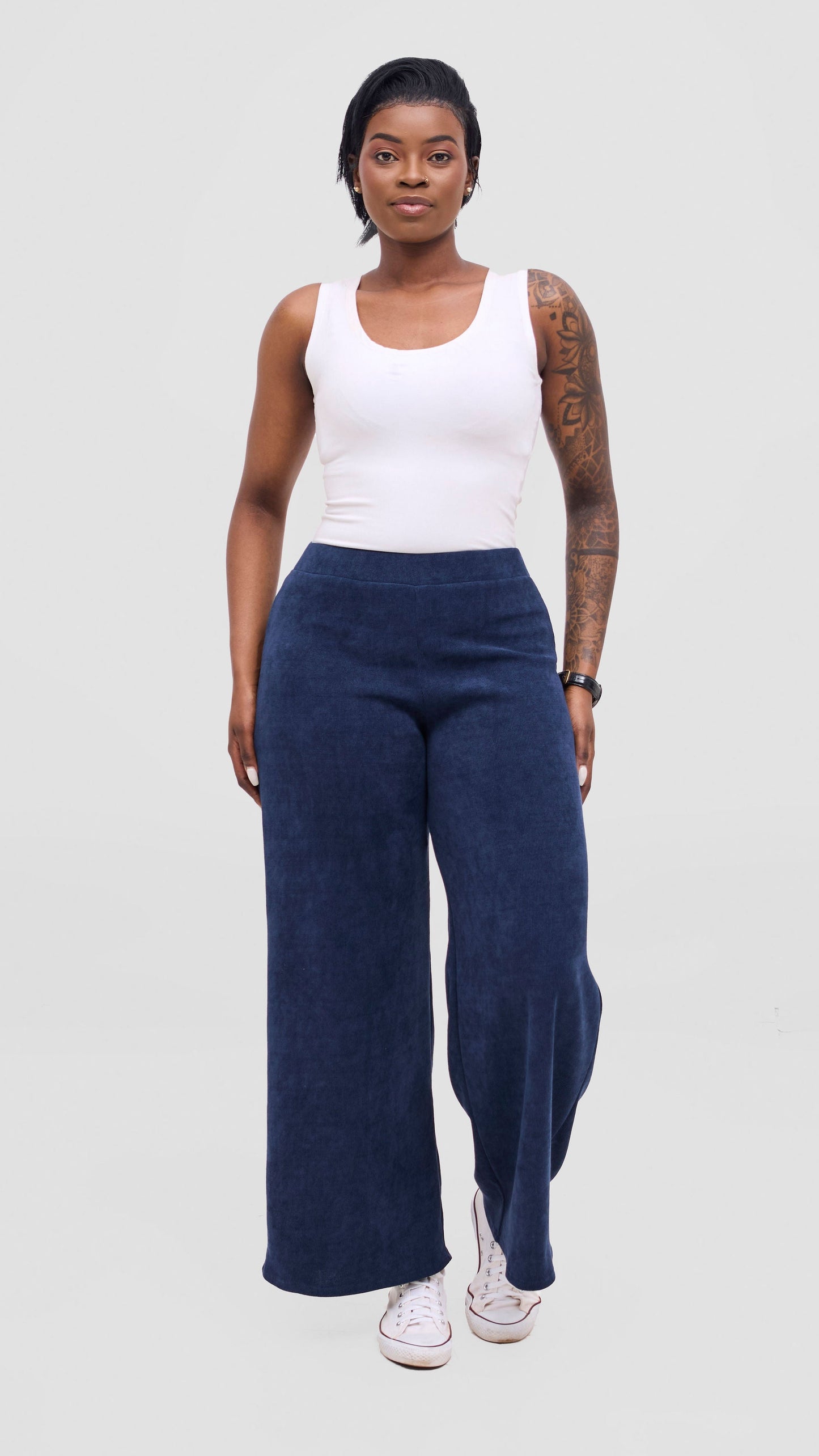 Vivo Selah Straight Leg Pants - Navy