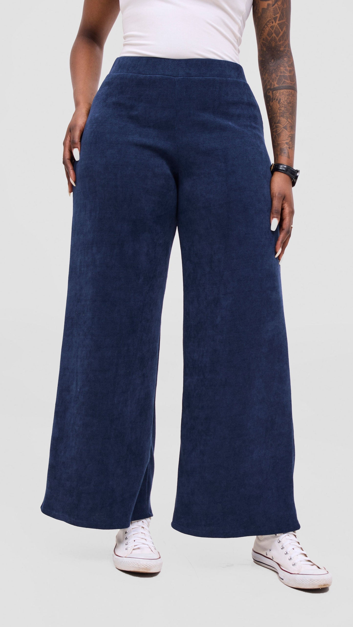 Vivo Selah Straight Leg Pants - Navy