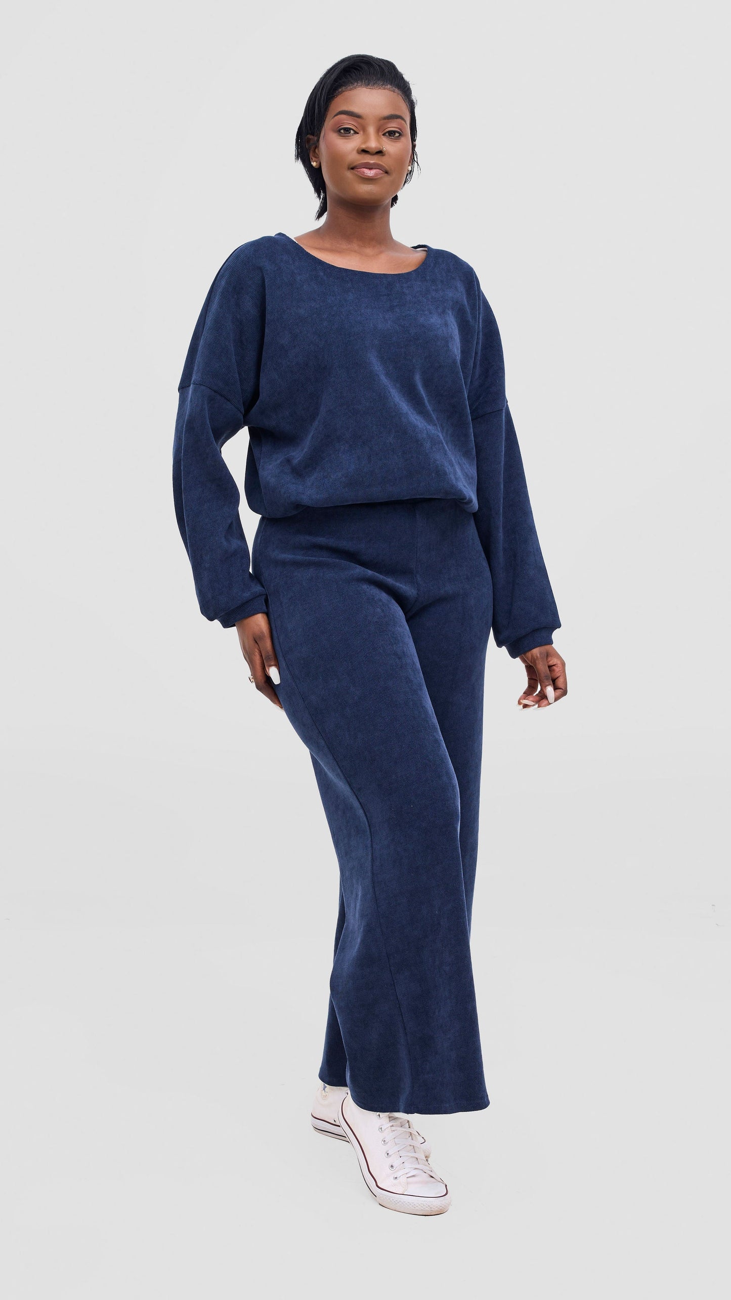 Vivo Selah Straight Leg Pants - Navy