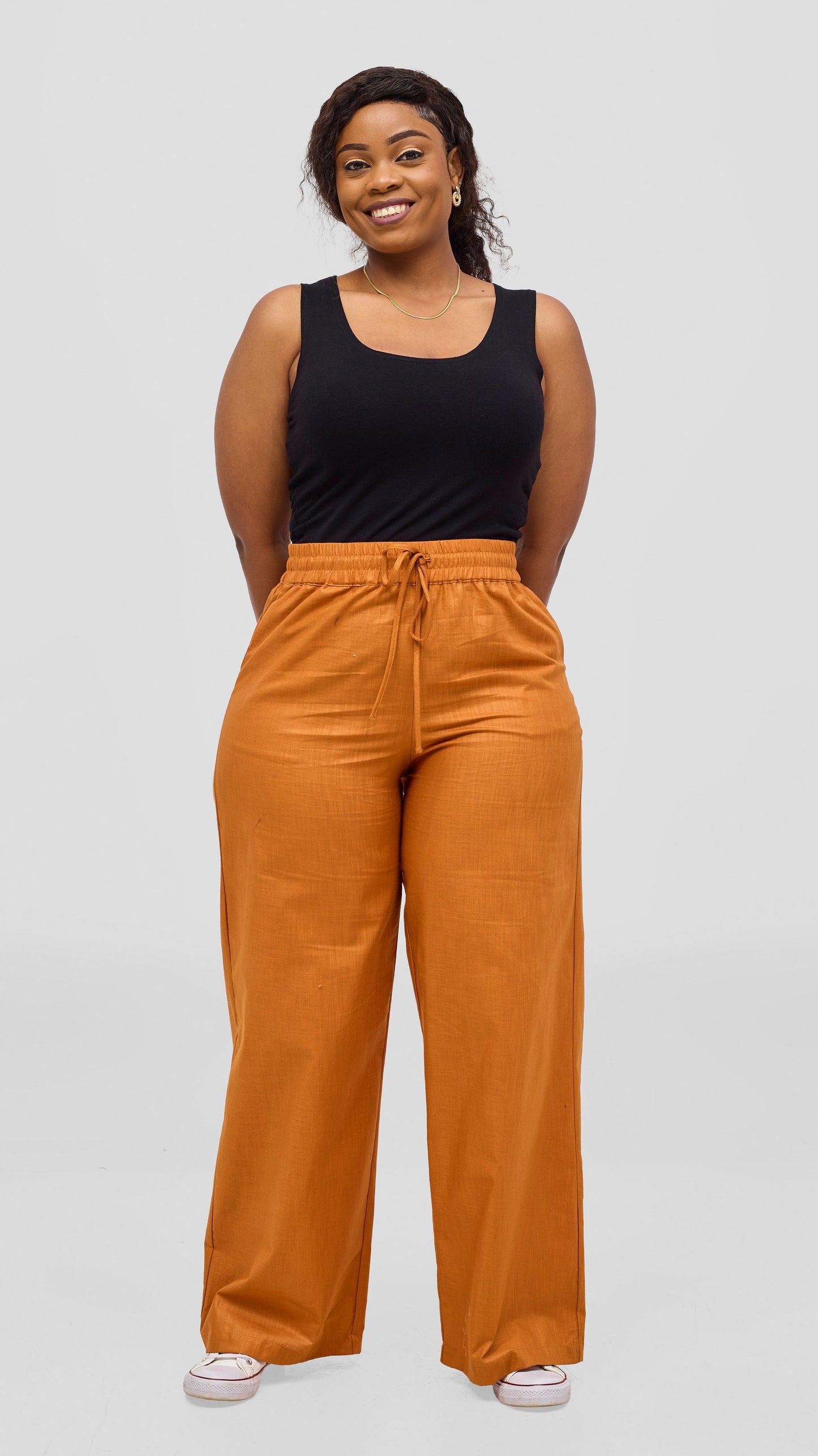 Safari by Vivo Zehra Drawstring Pants - Rust