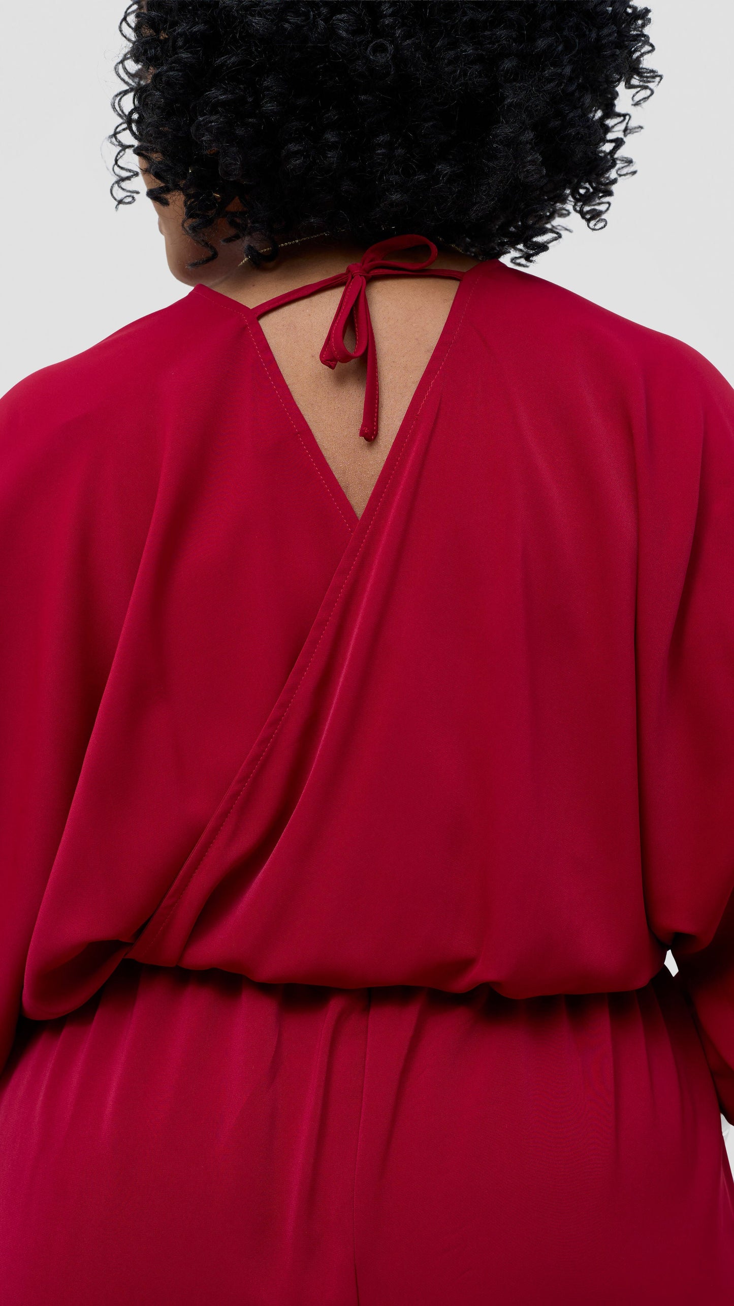 Vivo Iyana Shirred waist Maxi Dress - Maroon