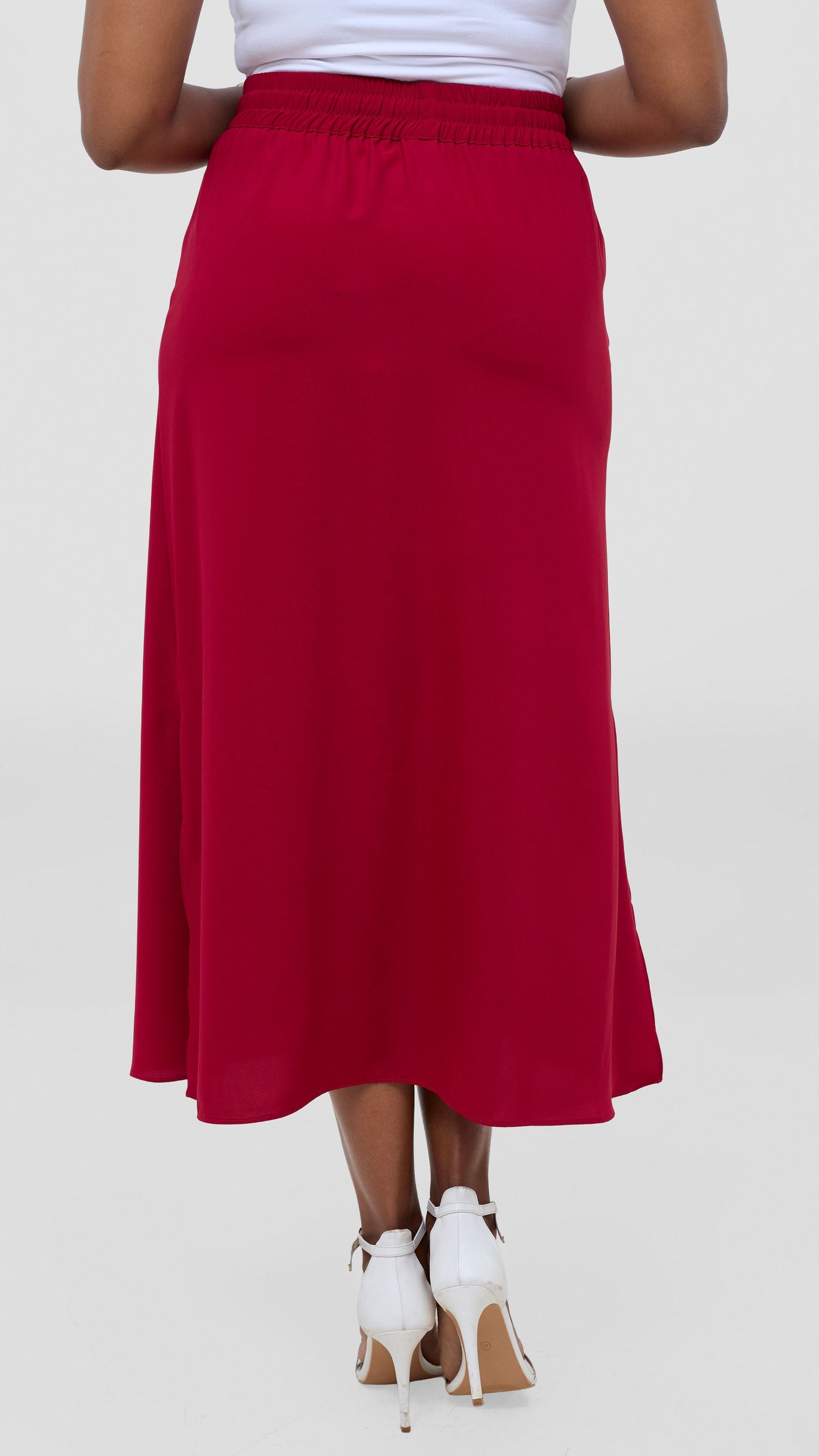 Vivo Seli Midi Skirt - Maroon