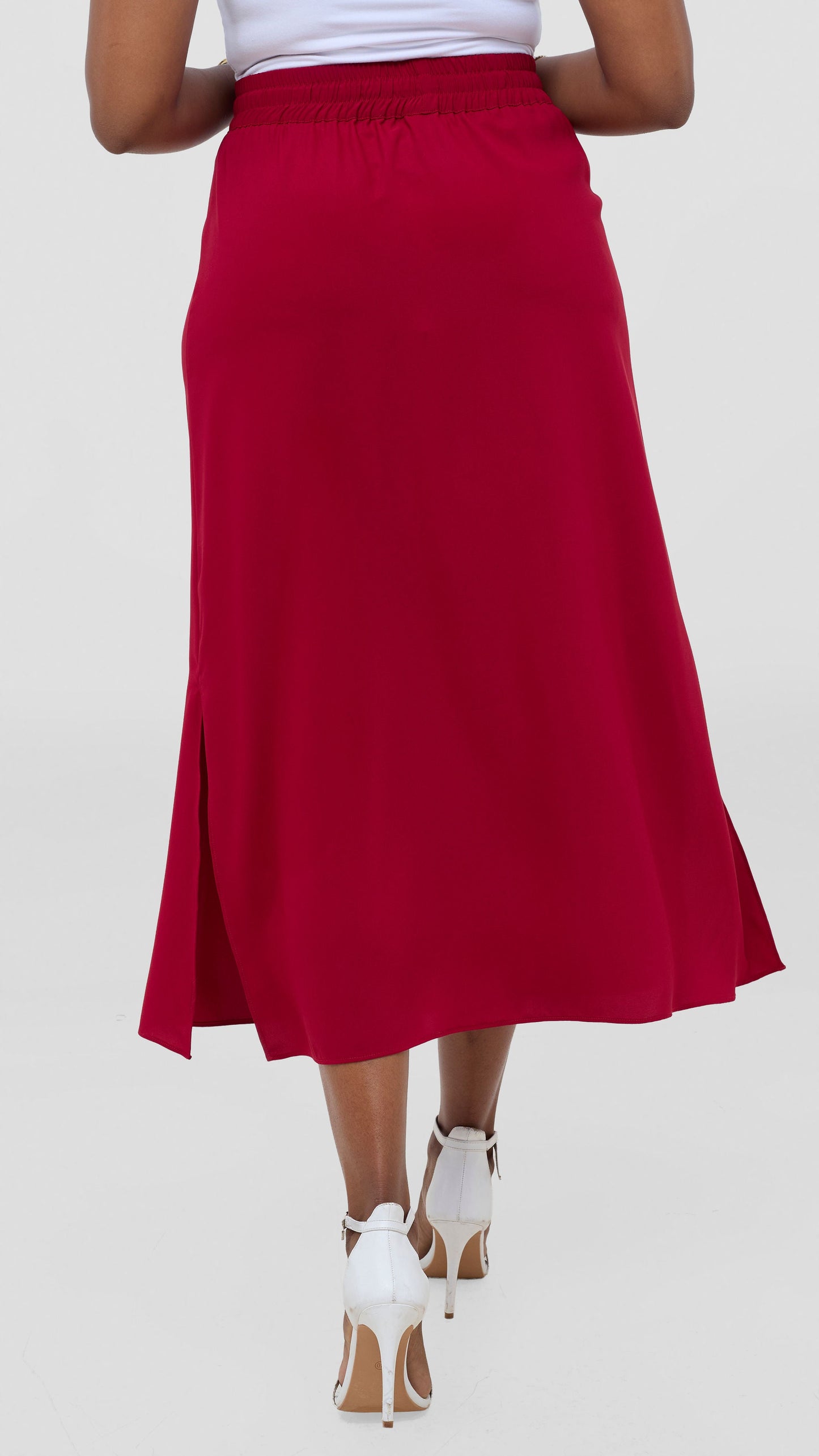 Vivo Seli Midi Skirt - Maroon