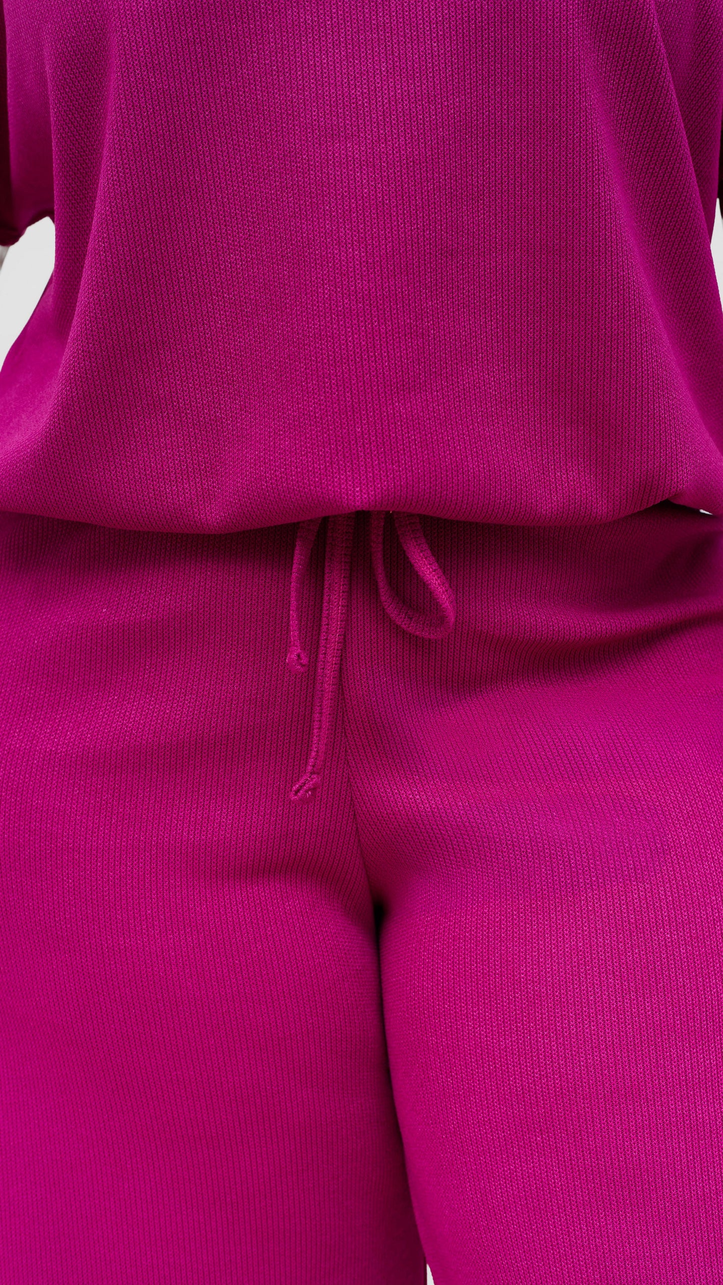 Vivo Safa Drop Shoulder Top - Fuschia