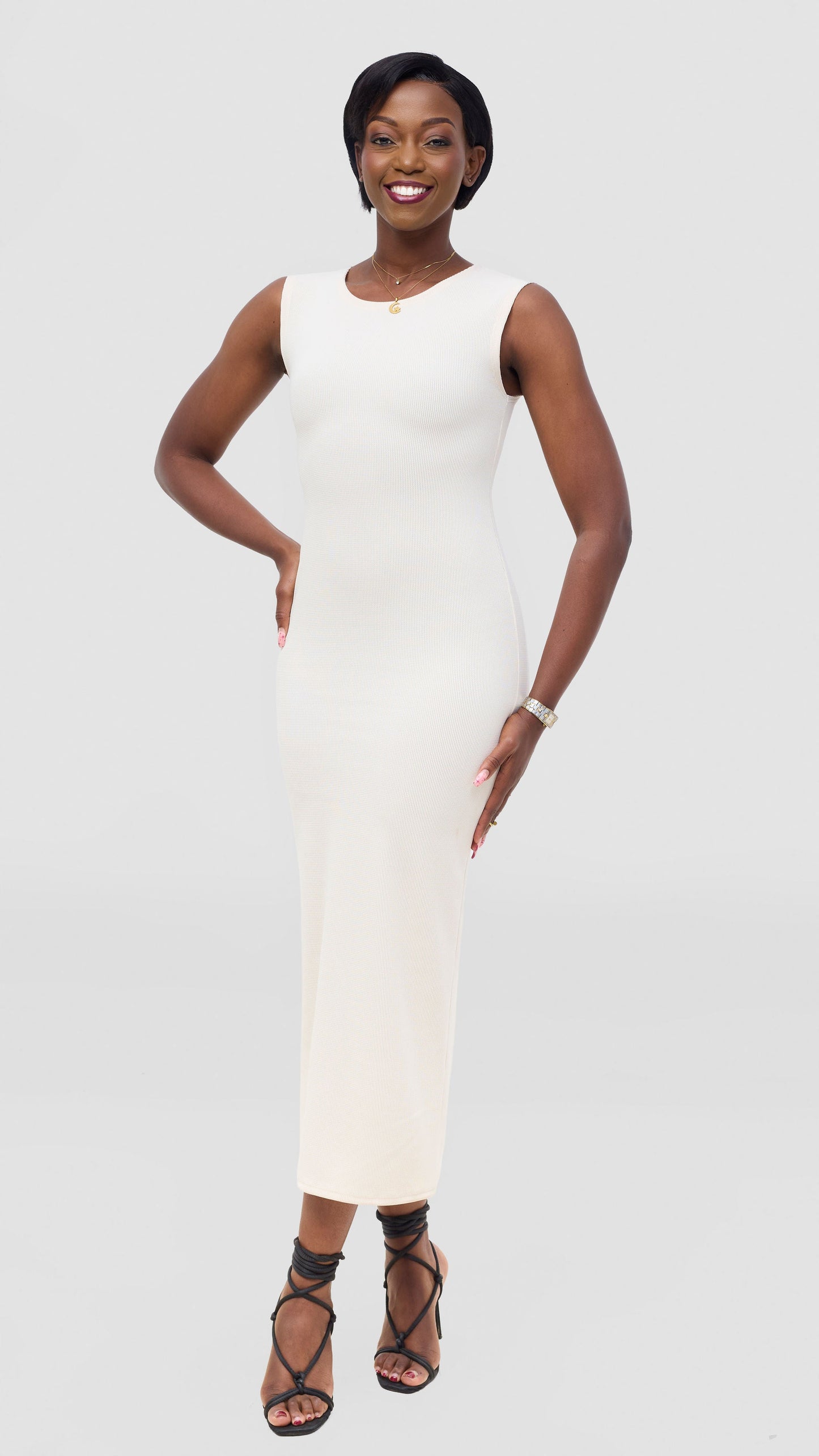 Vivo Selah Maxi Dress - Off White