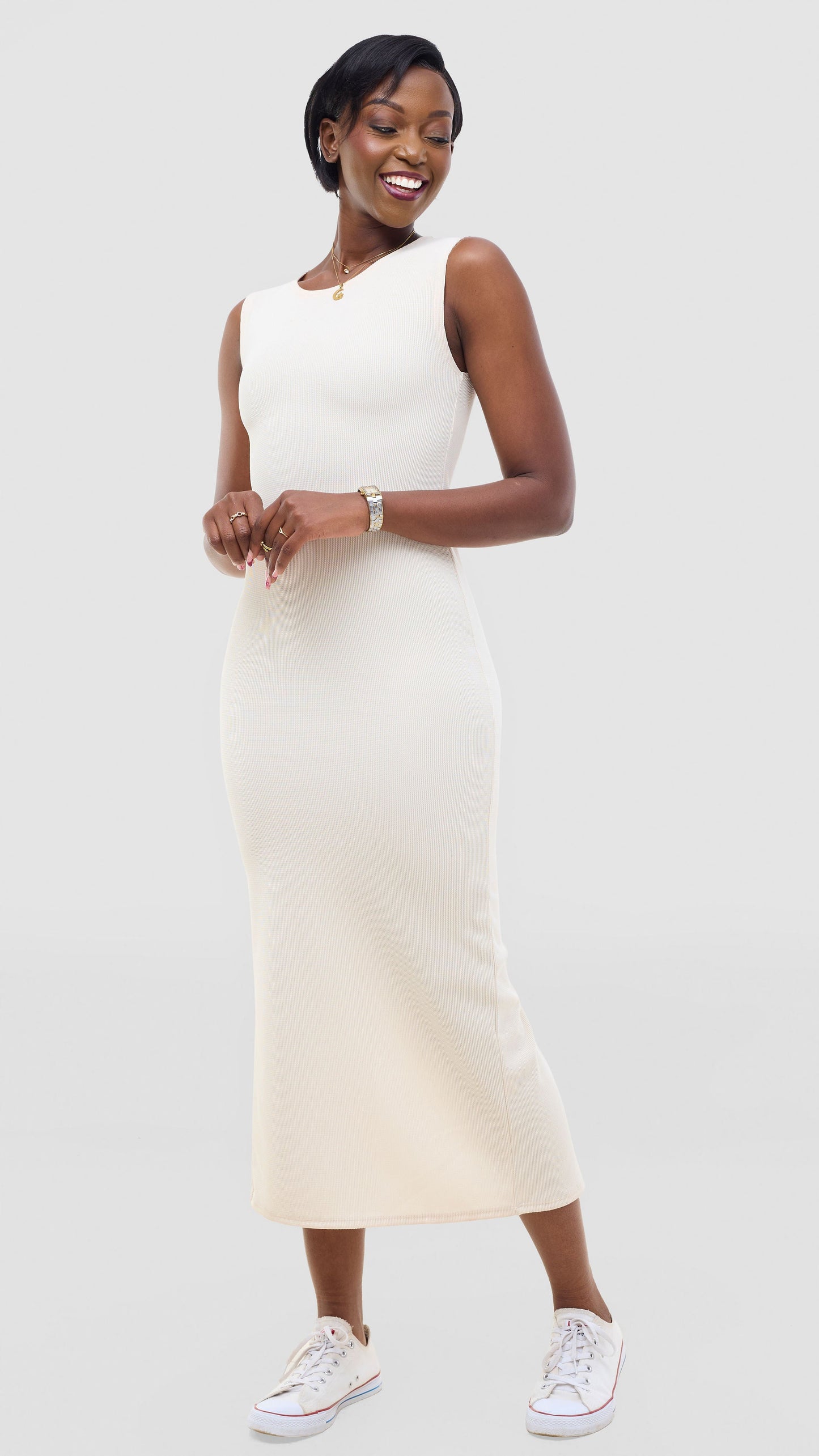 Vivo Selah Maxi Dress - Off White