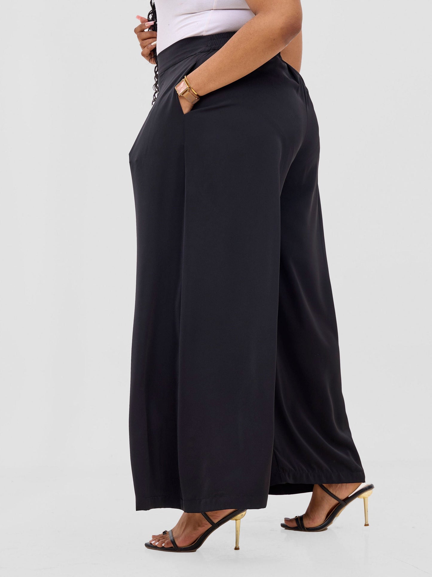 Vivo Hari Wide Leg Pants - Black