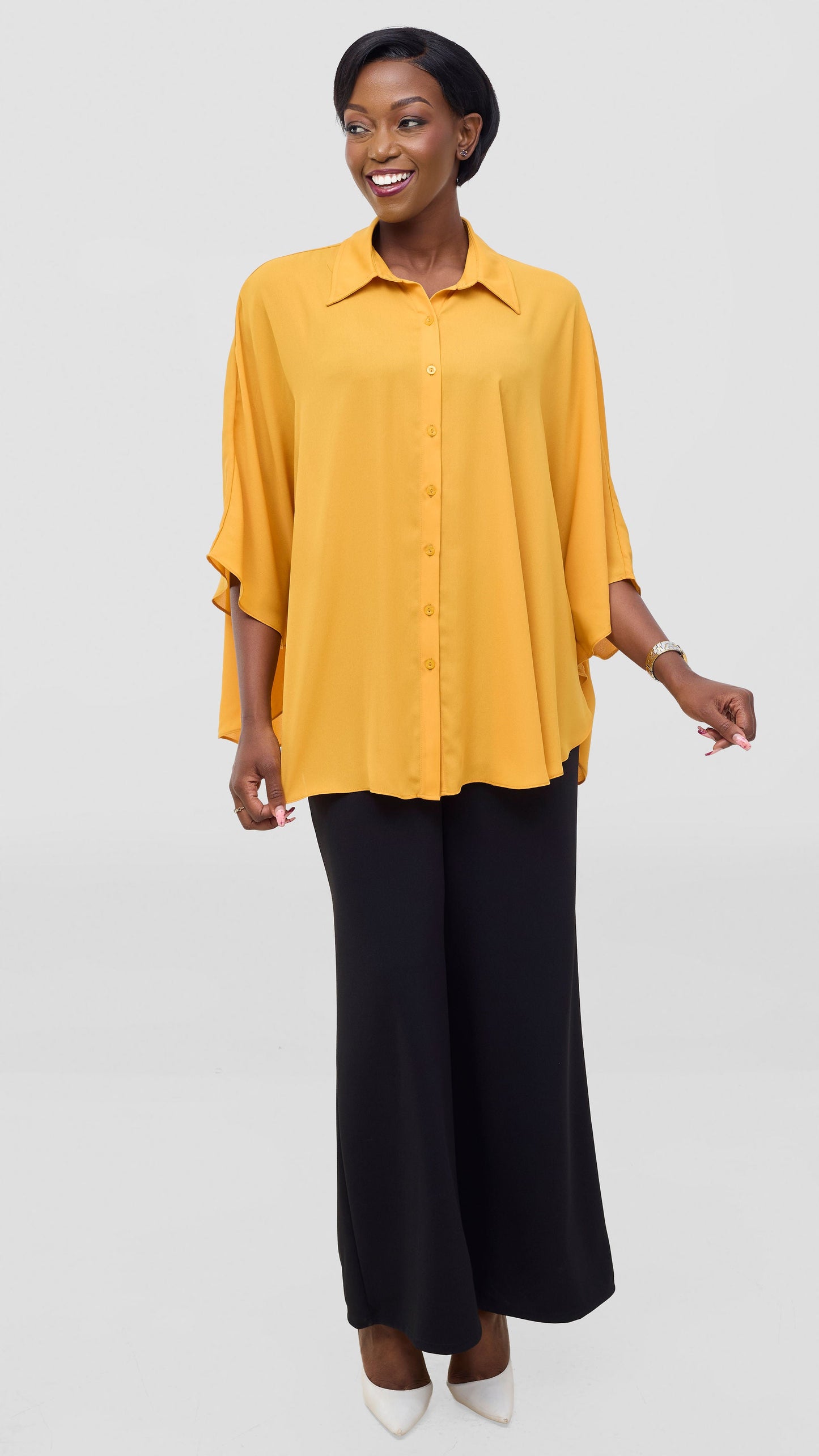 Vivo Iyana Cape Top - Mustard