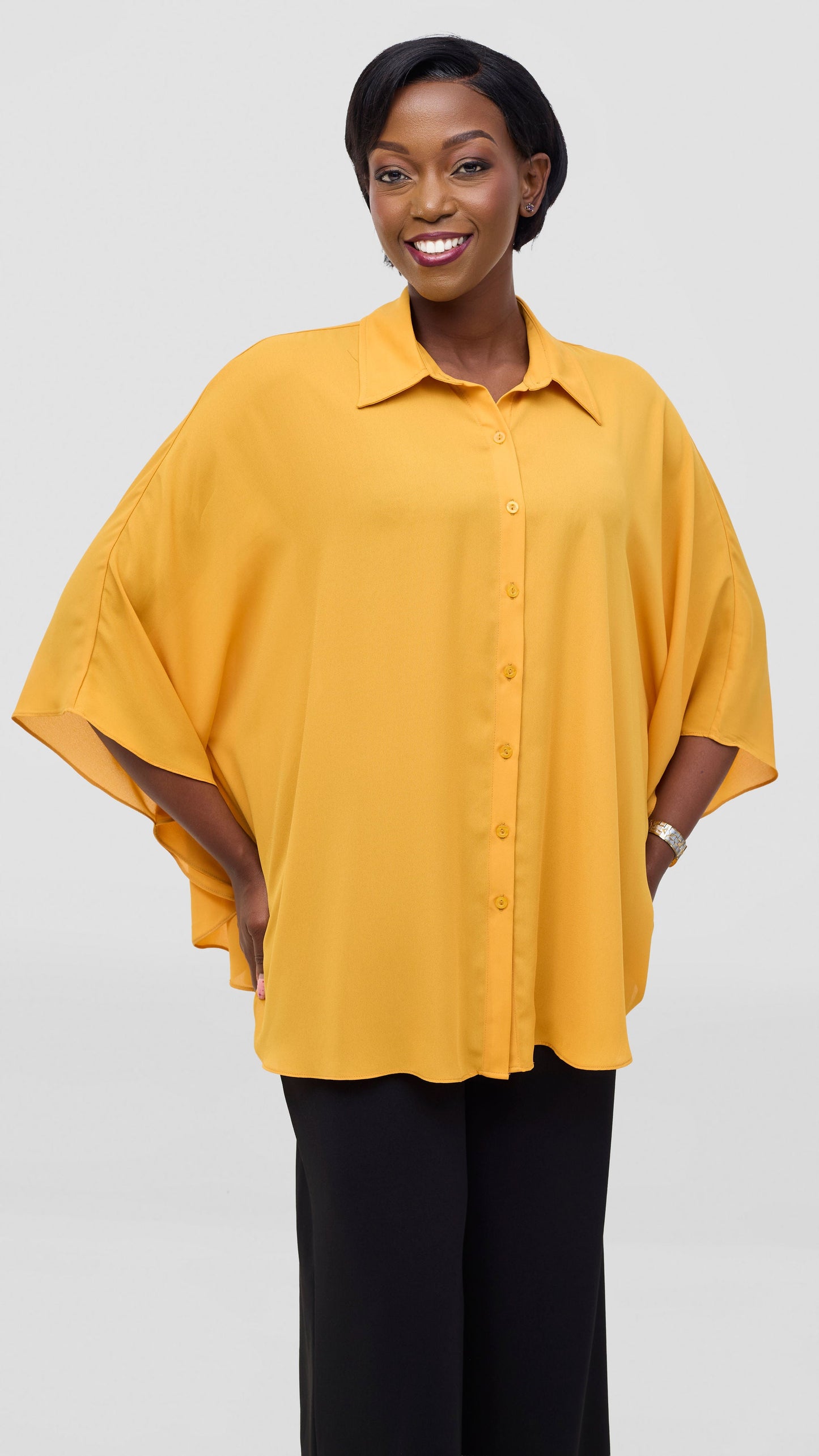 Vivo Iyana Cape Top - Mustard