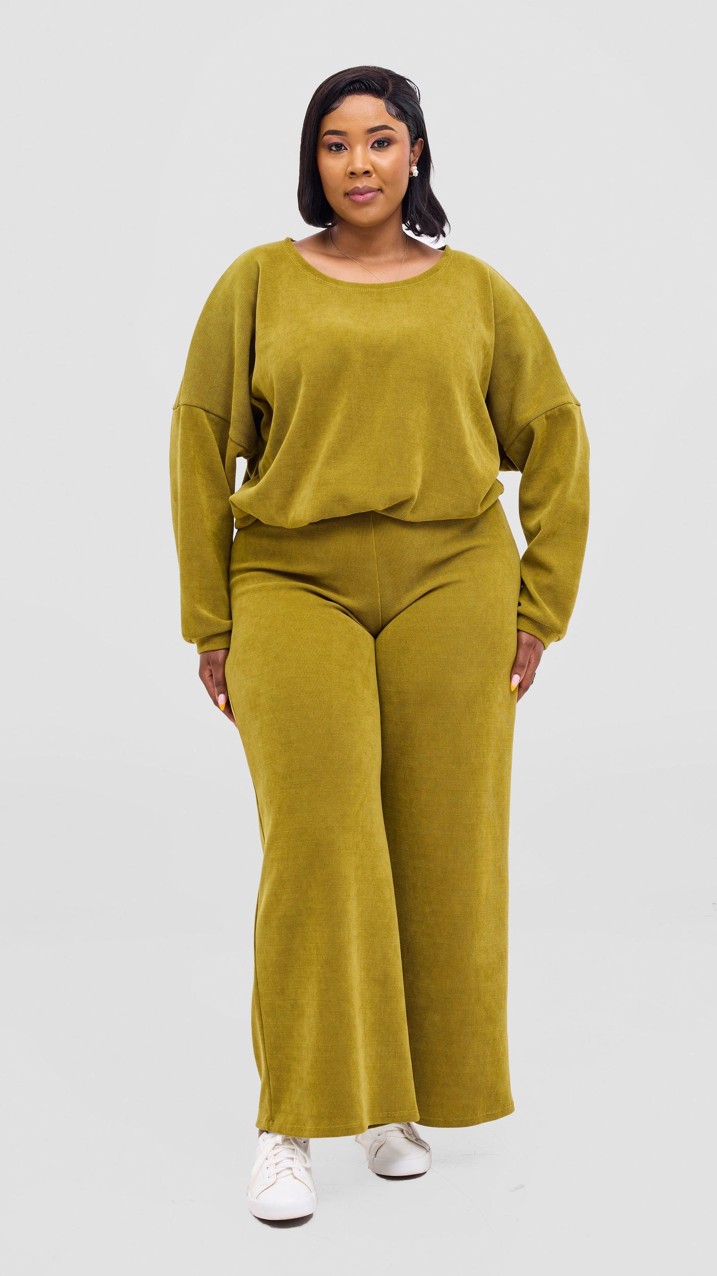 Vivo Selah Dolman Top - Dark Olive