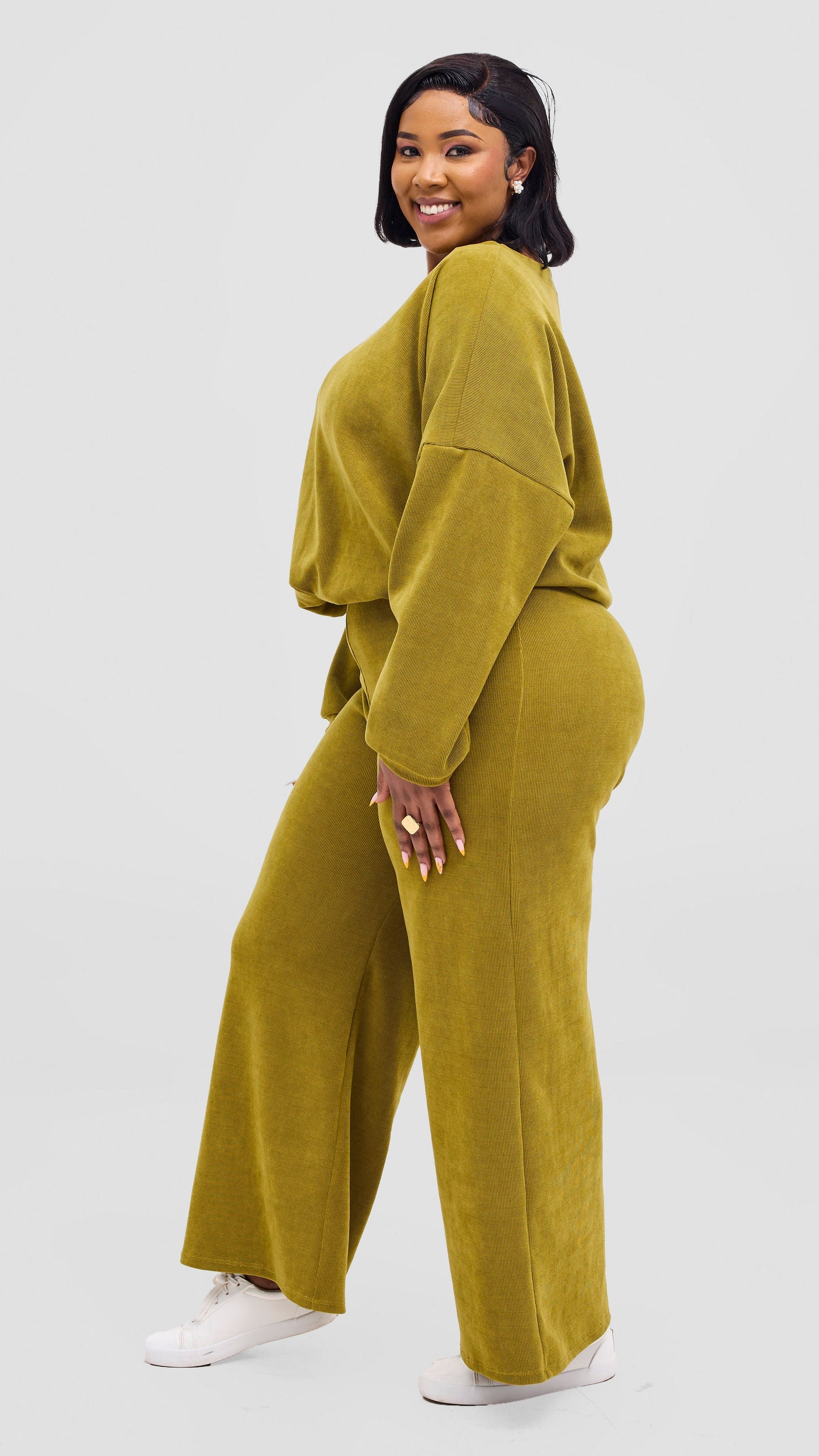 Vivo Selah Dolman Top - Dark Olive