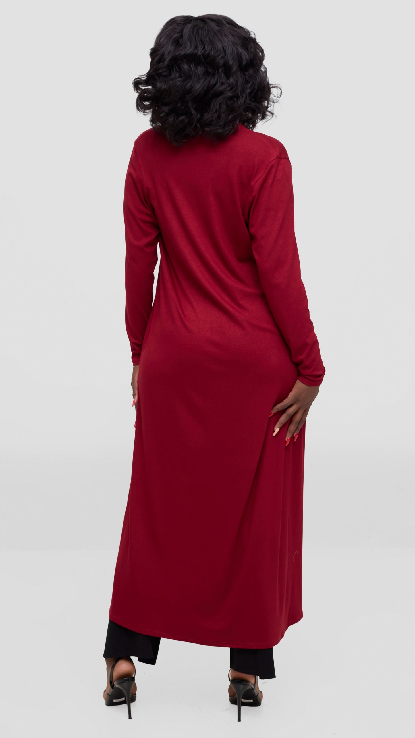 Vivo Basic Leila Maxi Waterfall - Dark Red