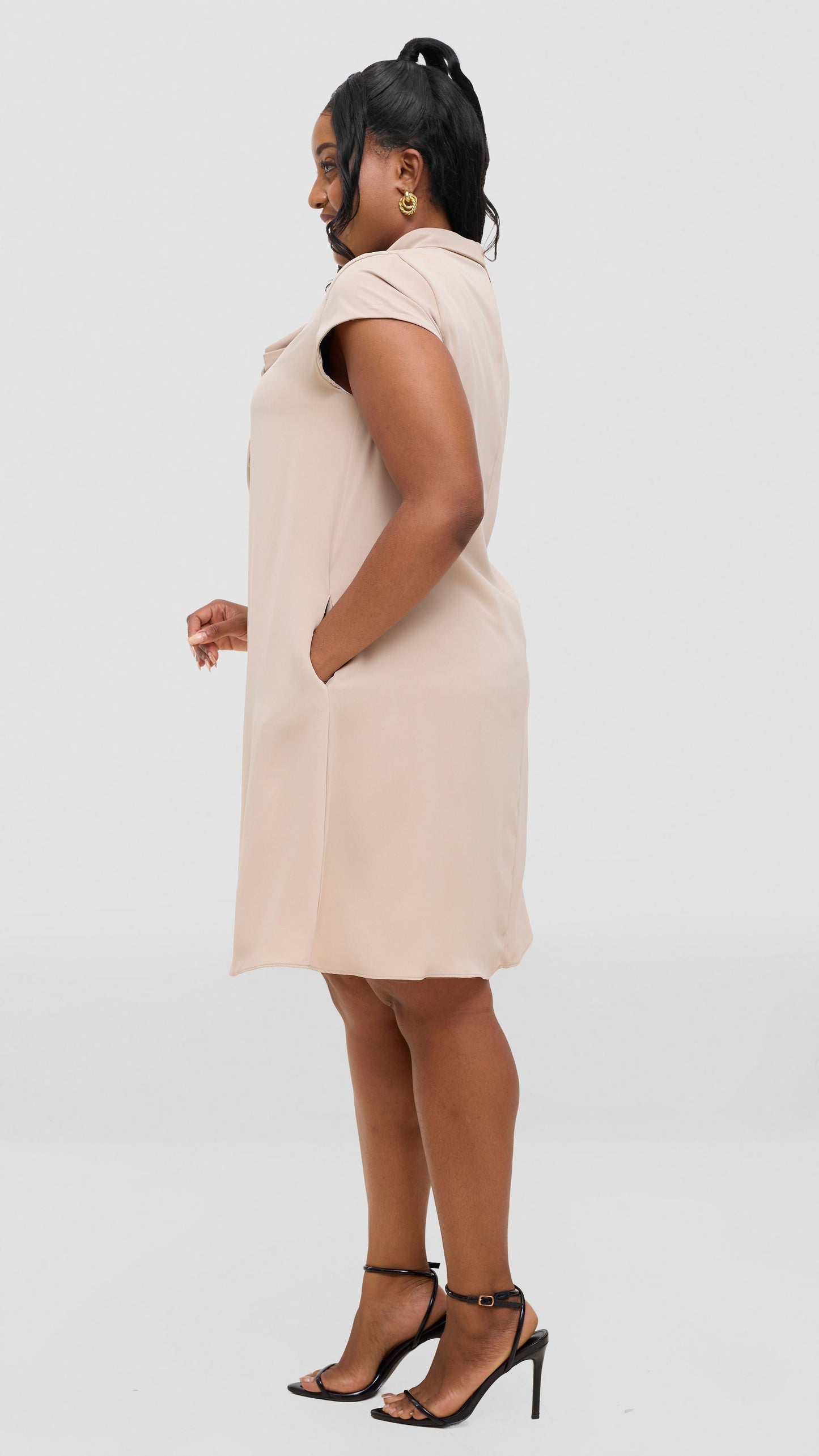 Vivo Niari Tent Dress - Beige