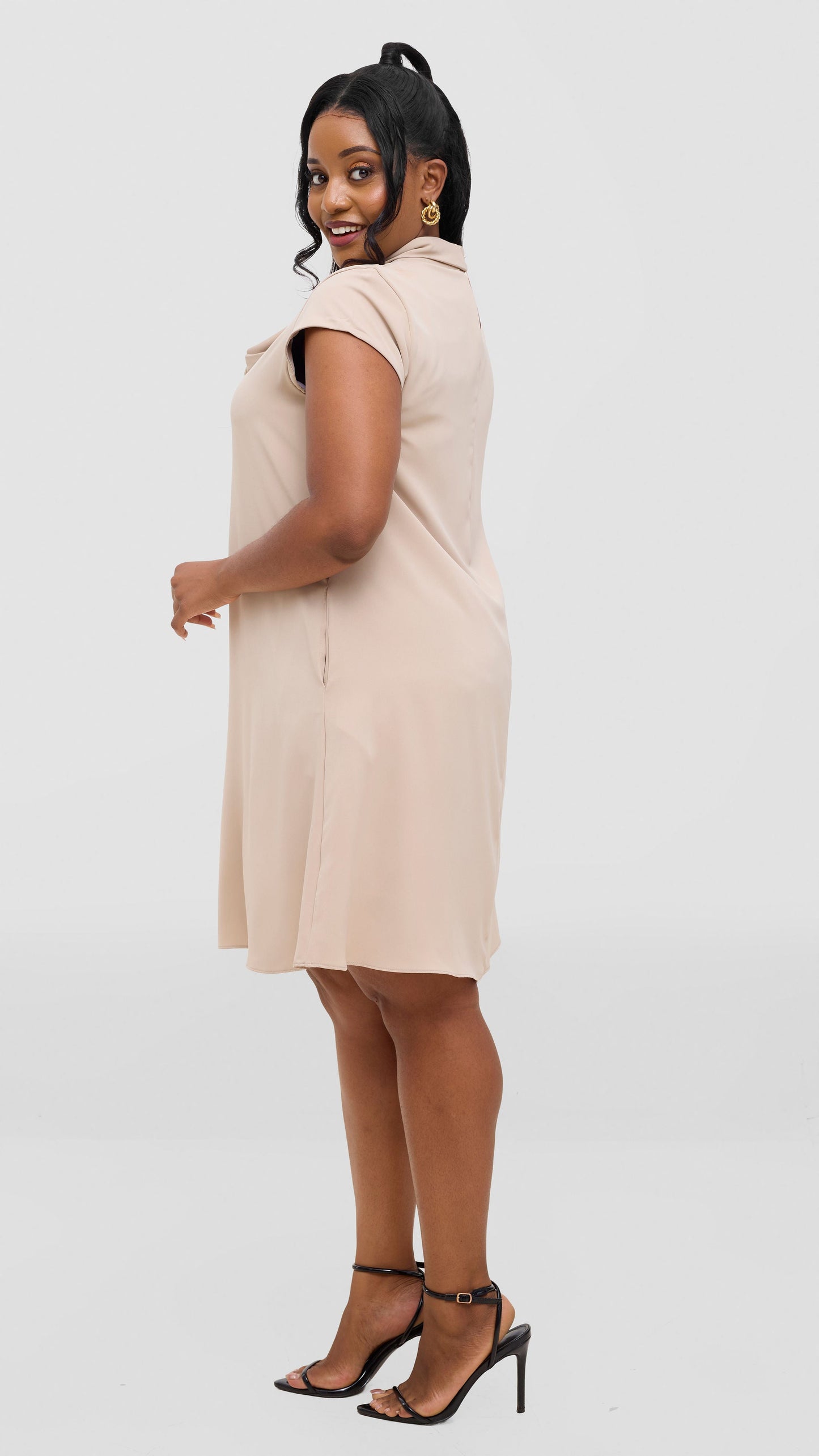 Vivo Niari Tent Dress - Beige