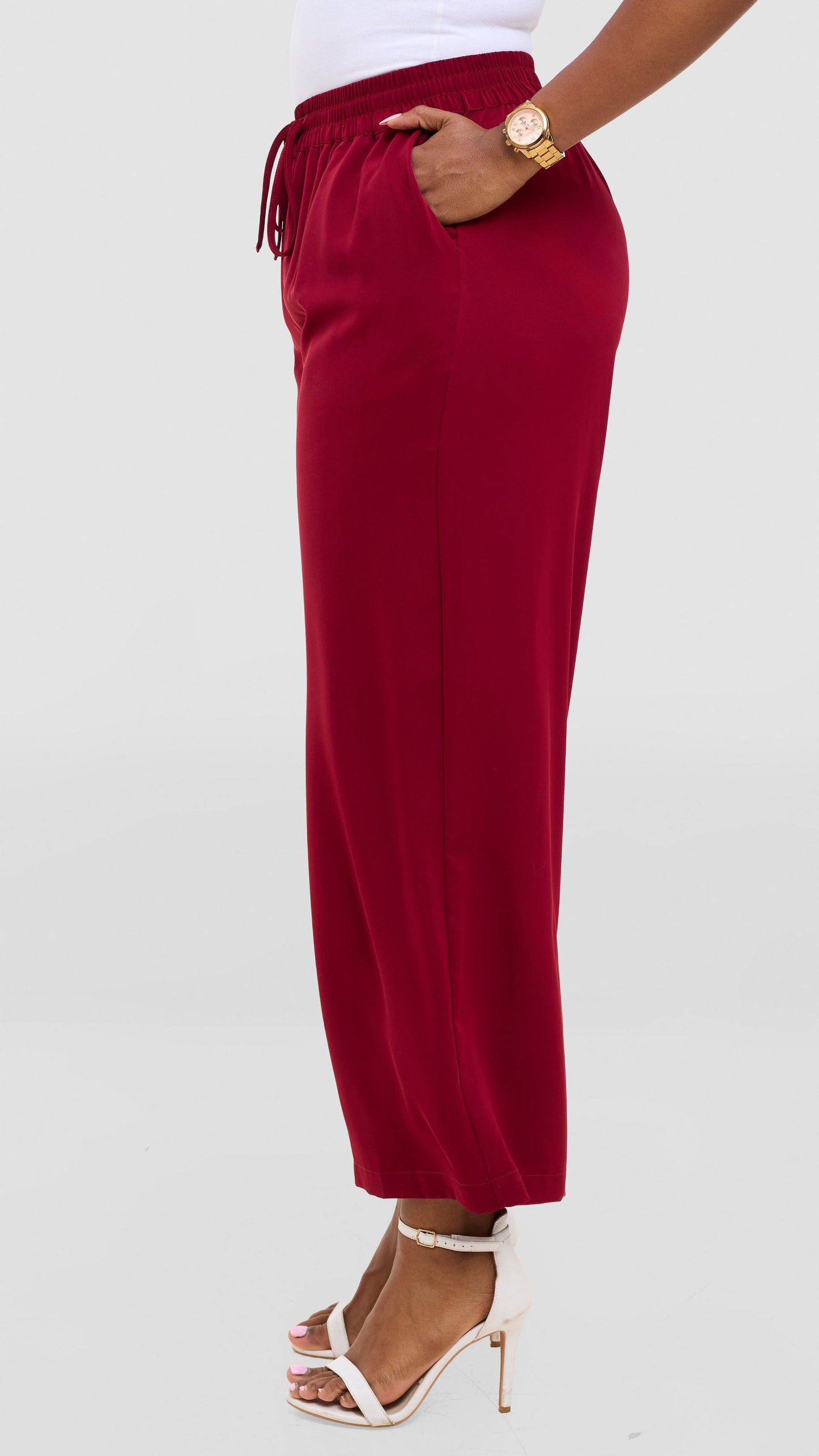 Vivo Wastani Drawstring Pants - Maroon