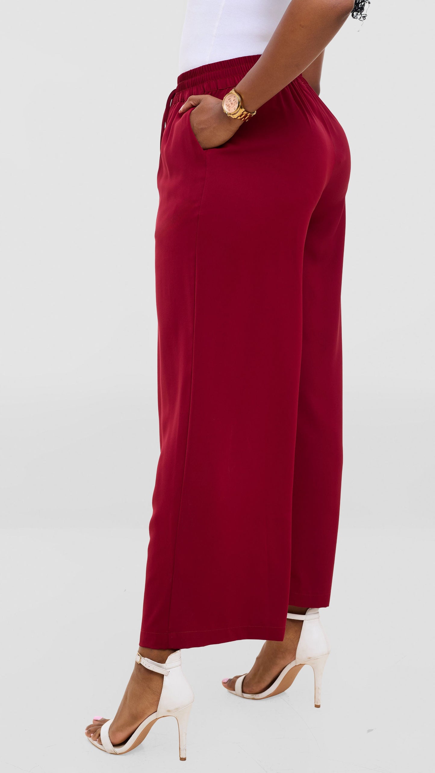 Vivo Wastani Drawstring Pants - Maroon
