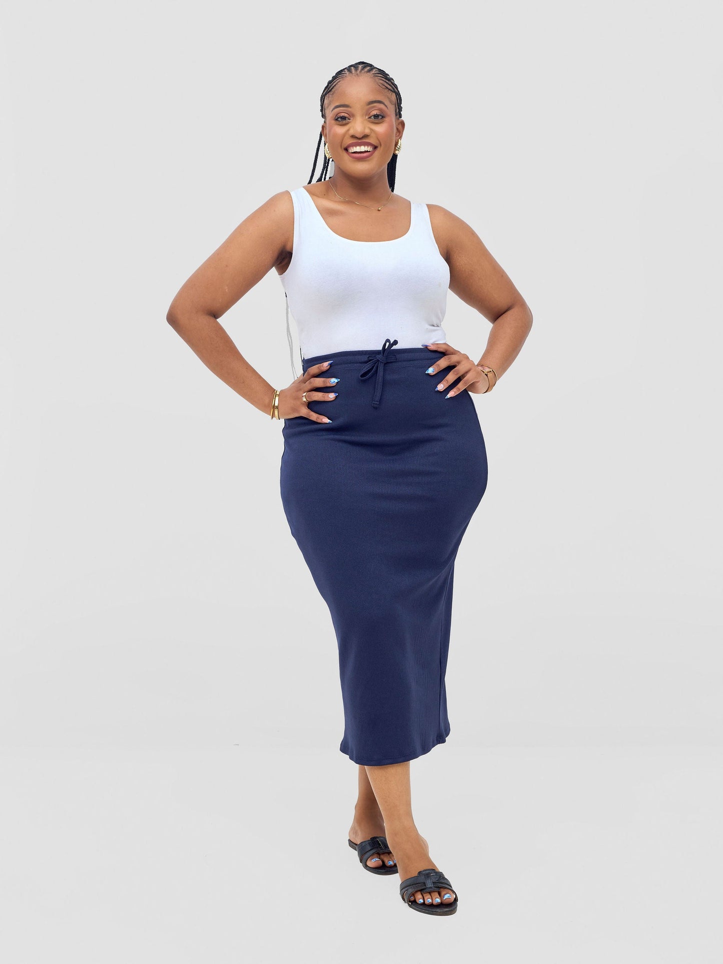 Vivo Safa Skirt - Navy Blue