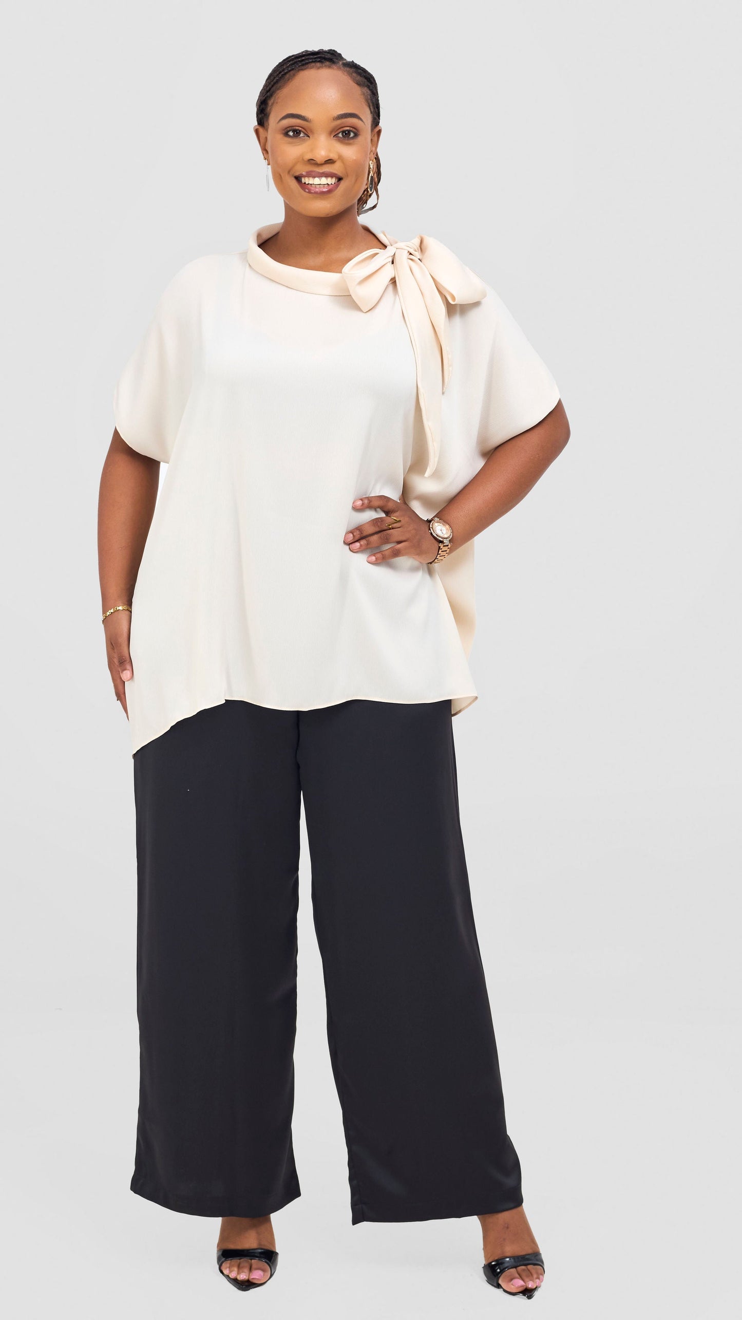Vivo Takali Tunic Top - Buttermilk