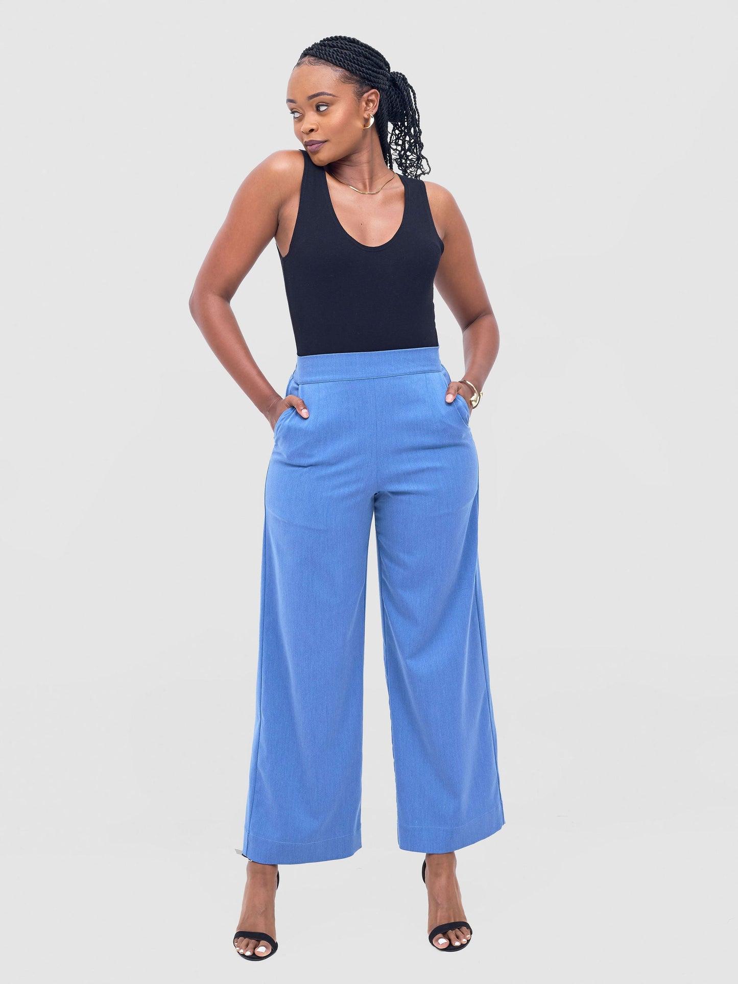 Vivo Niari Full Length Pants - Light Blue