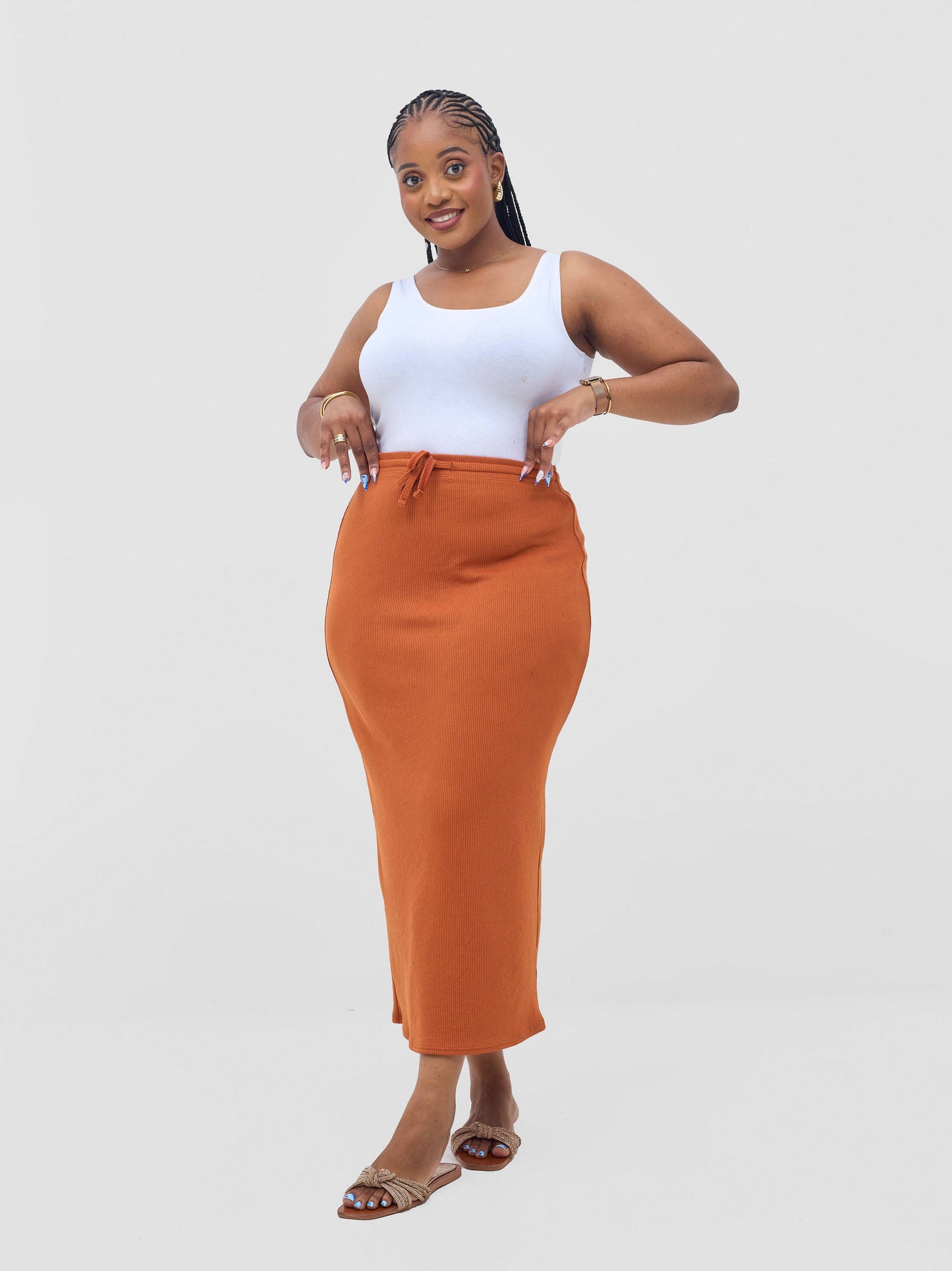 Vivo Safa Skirt - Burnt Orange