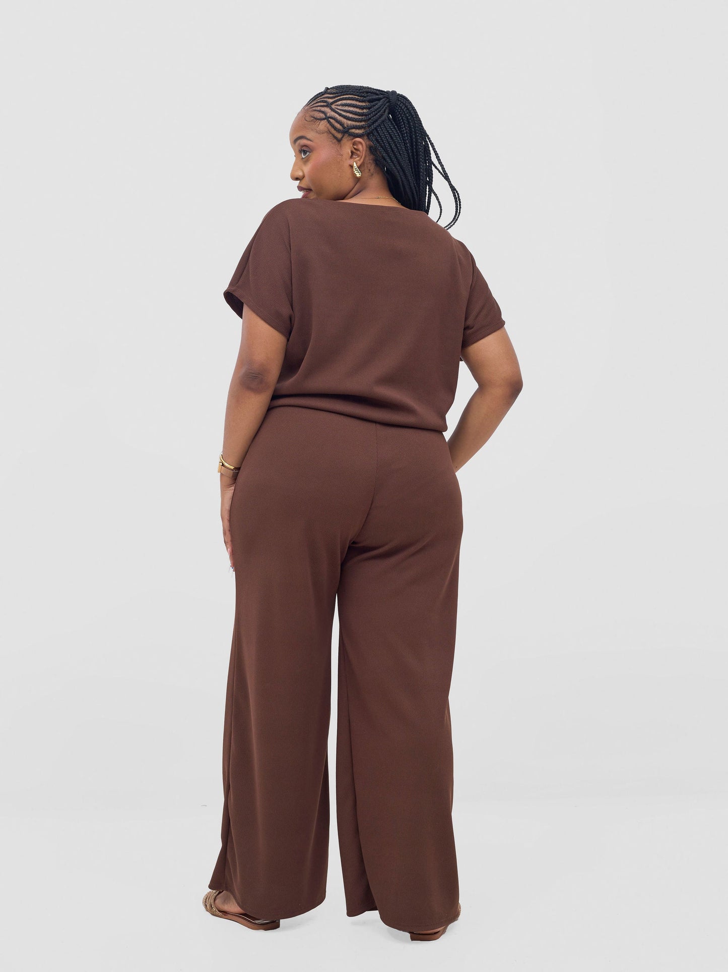 Vivo Safa Drop Shoulder Top - Chocolate