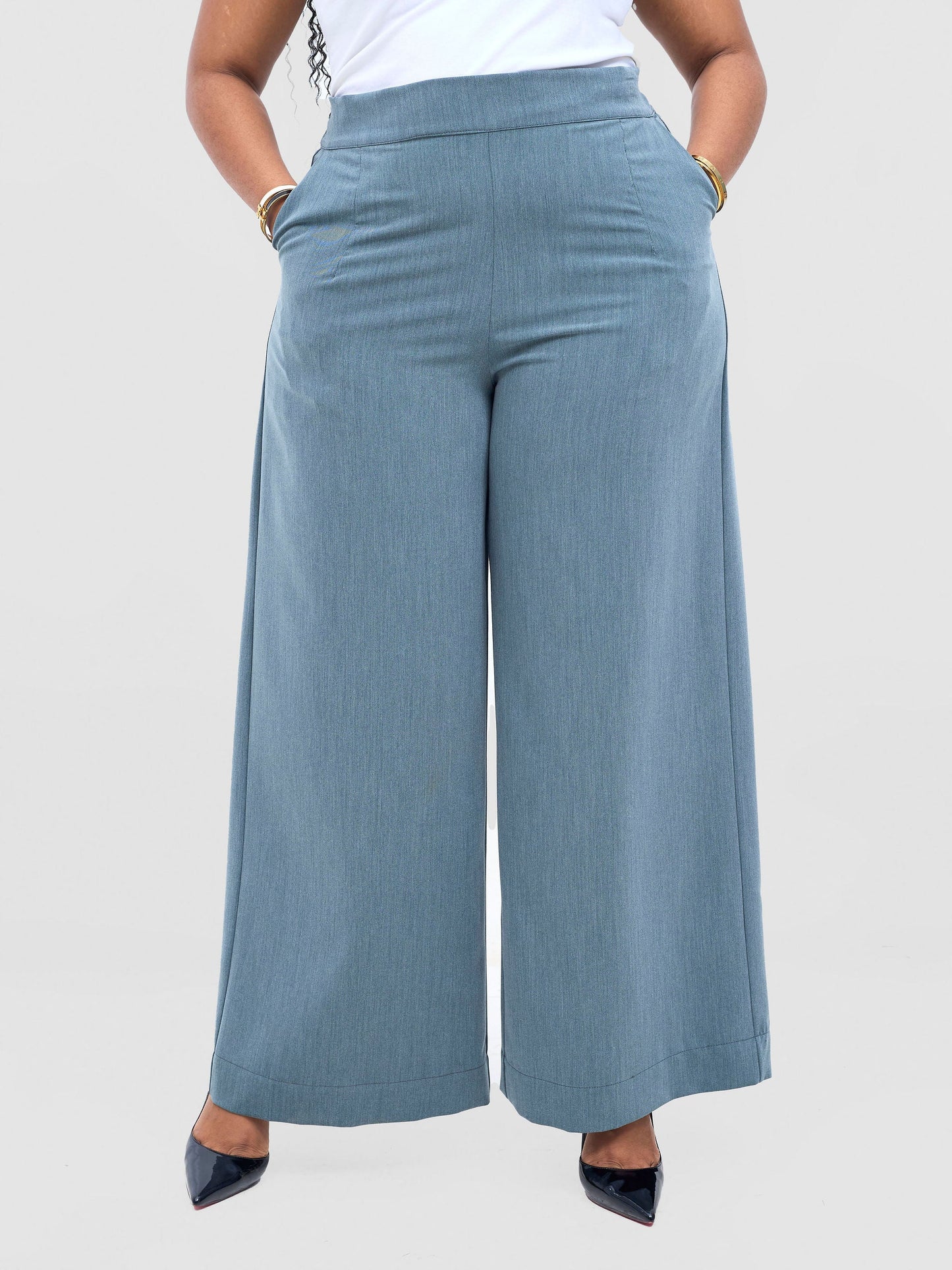 Vivo Niari Full Length Pants - Dusty Green