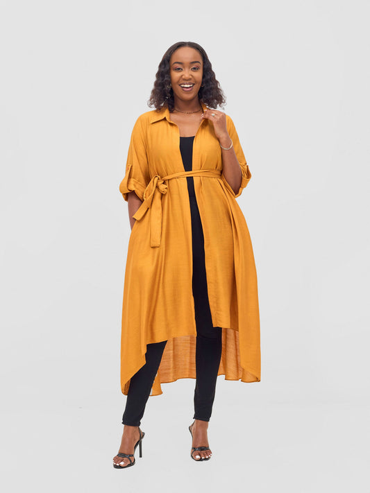 Vivo Ava 3/4 Sleeve Kimono -Burnt Orange
