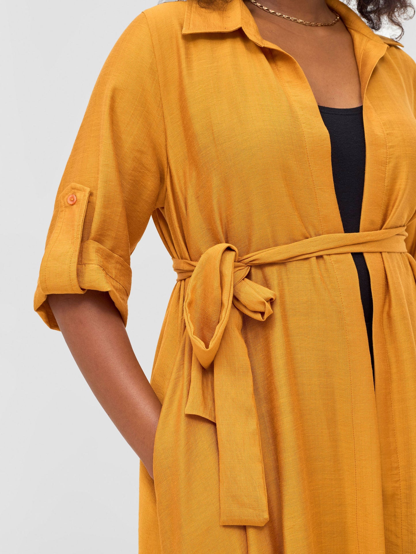 Vivo Ava 3/4 Sleeve Kimono -Burnt Orange