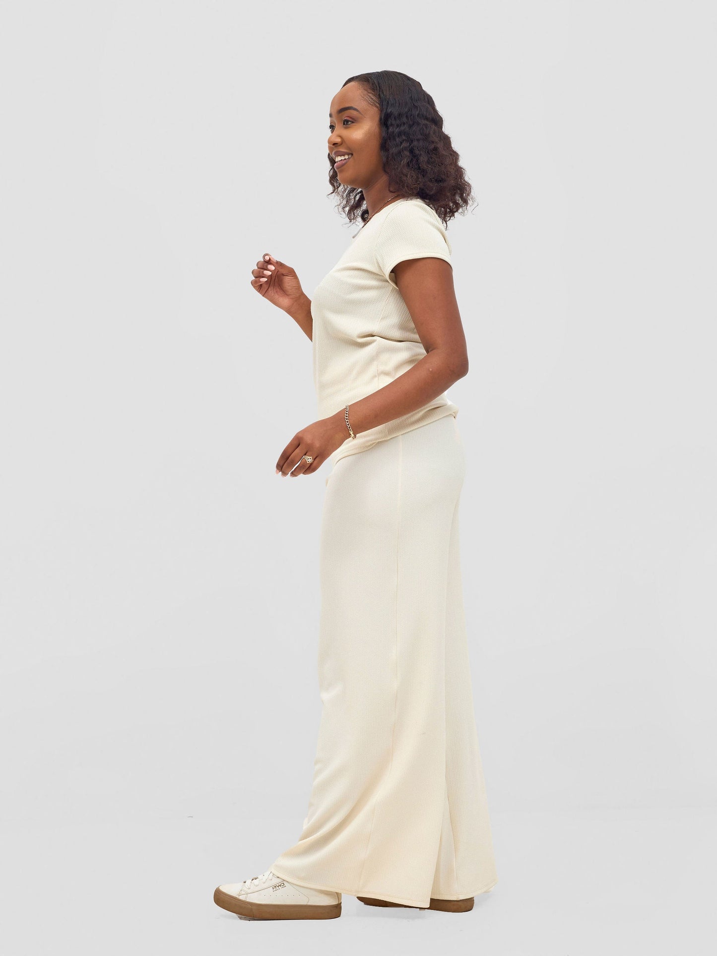 Vivo Chela Wide Leg Pants - Off White