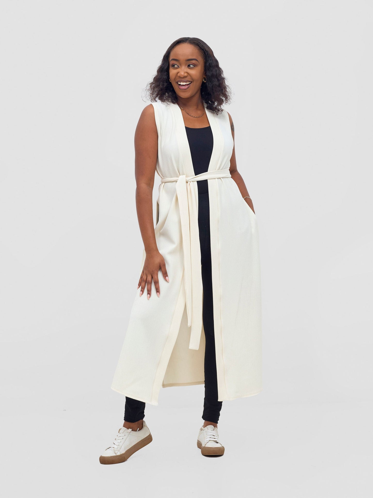 Vivo Chela Sleeveless Waterfall - Off White